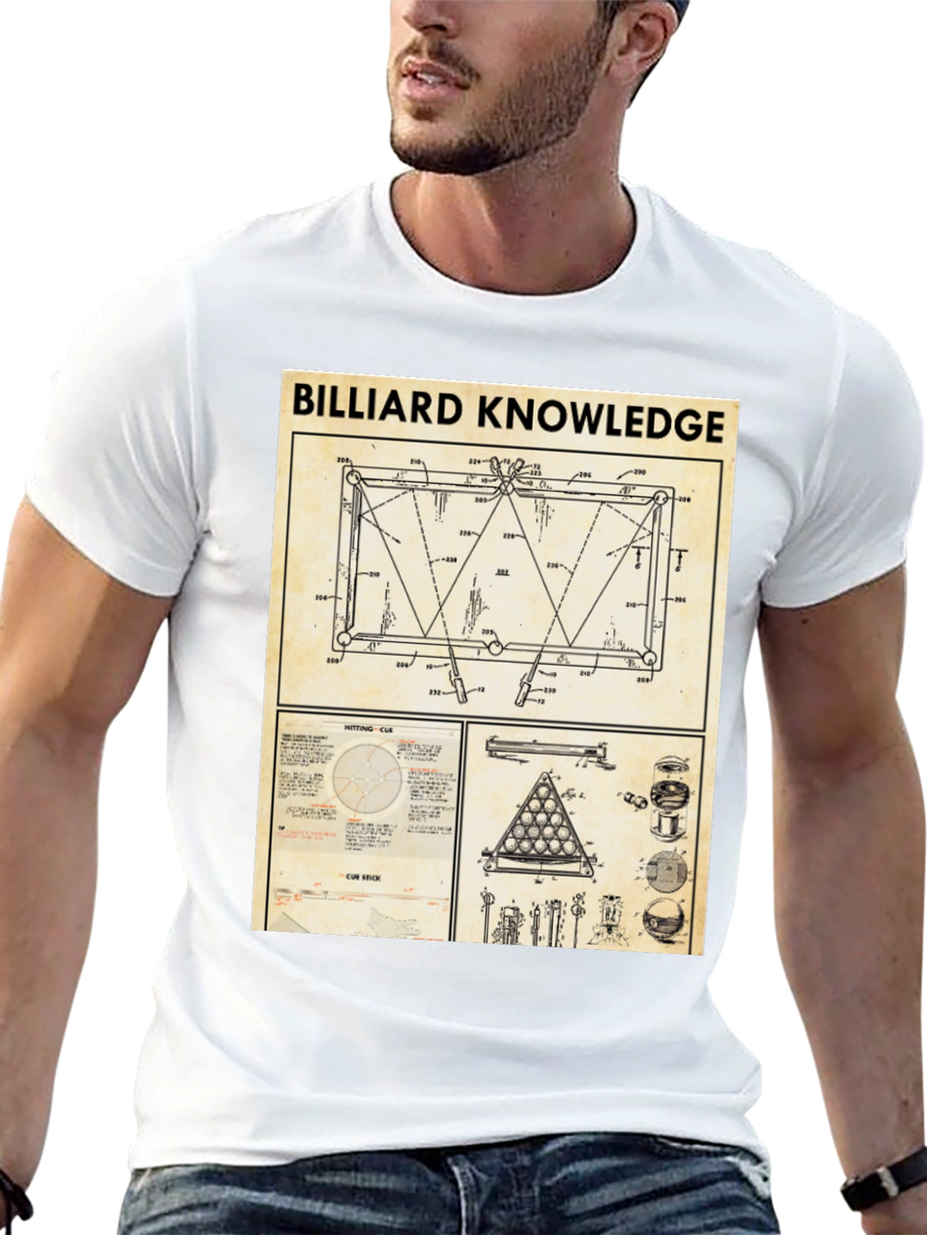 Billiard Knowledge Graphic T-Shirt