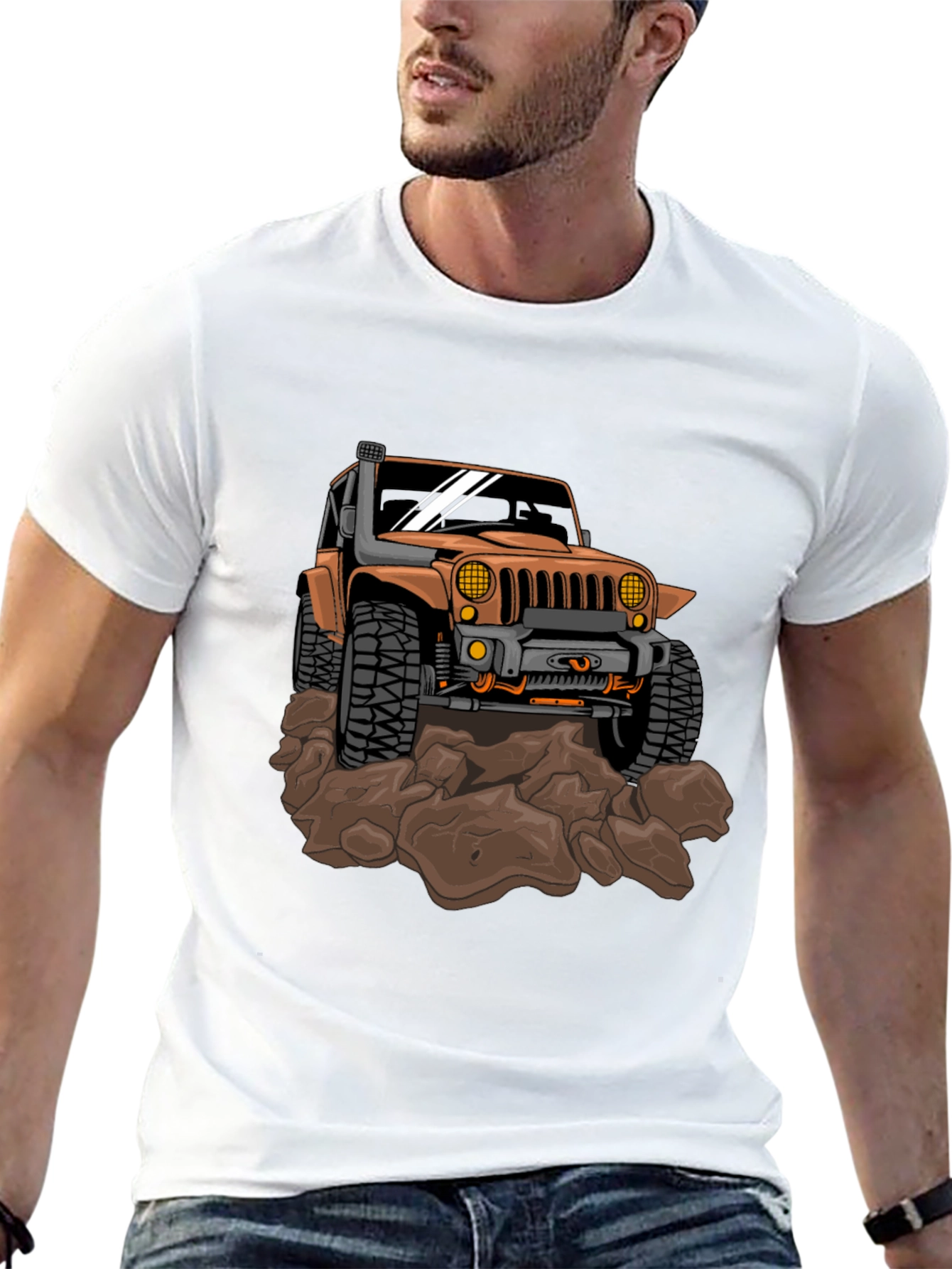Off-Road Jeep Graphic Tee - Black