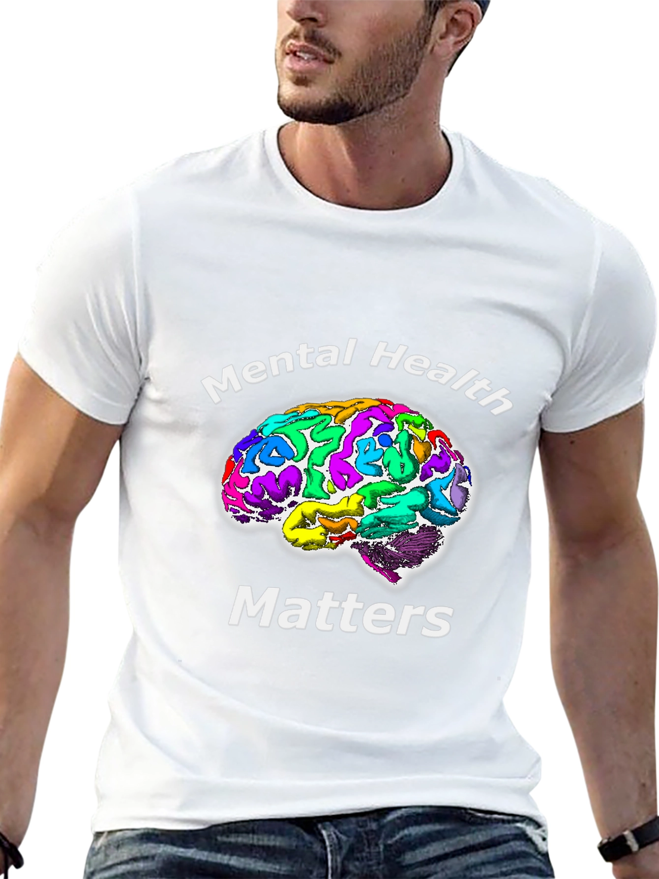 Mental Health Matters T-Shirt Brain Graphic Tee
