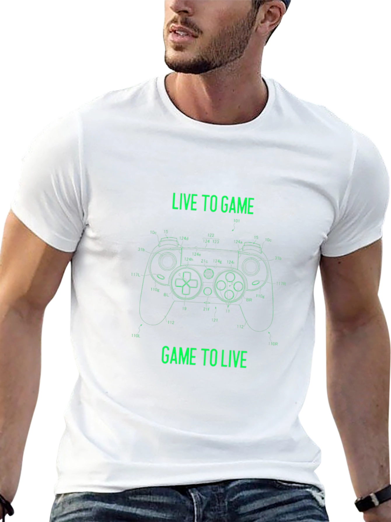 Live to Game Black T-Shirt