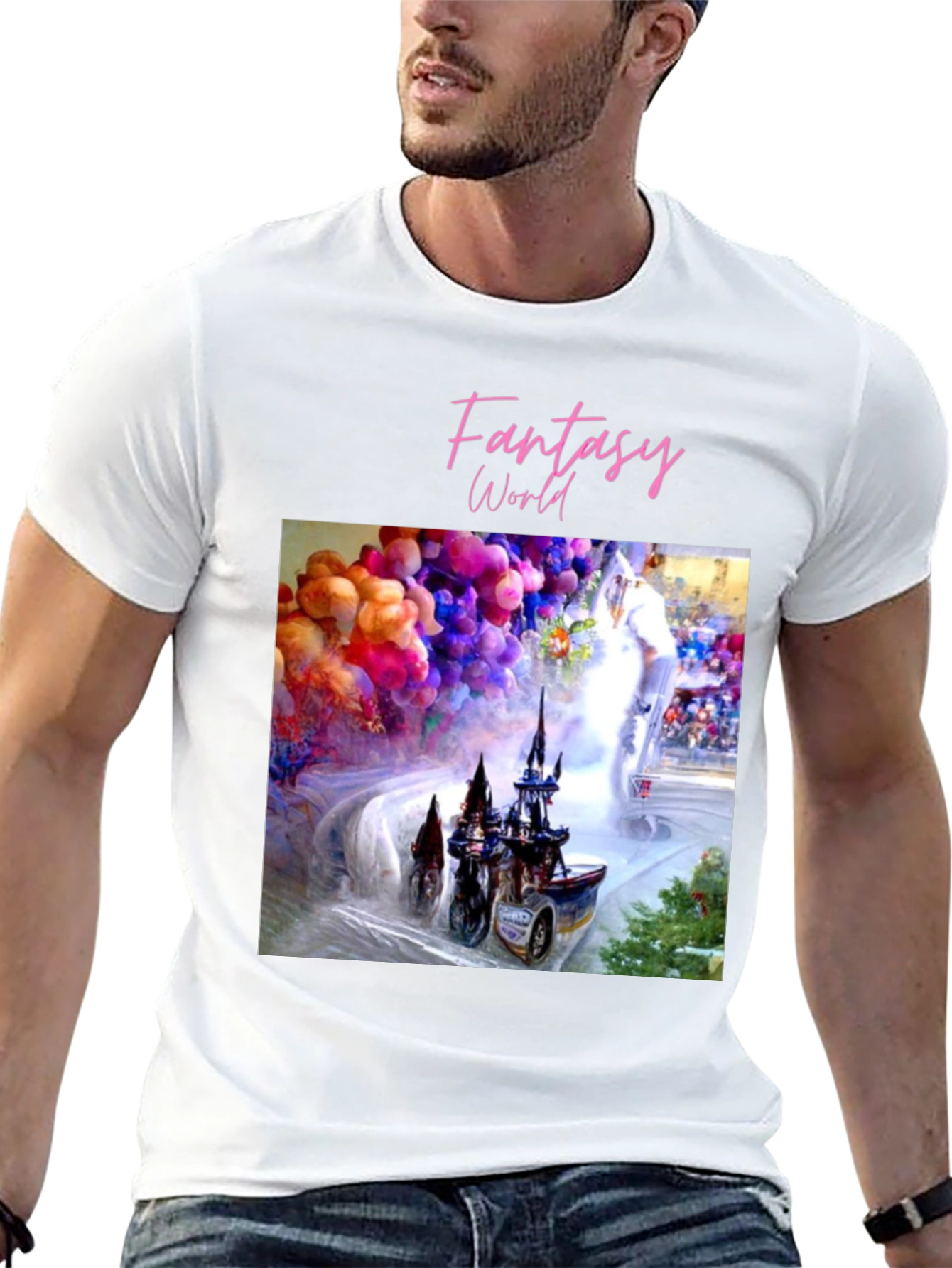 Fantasy World Graphic Tee - Unique Design
