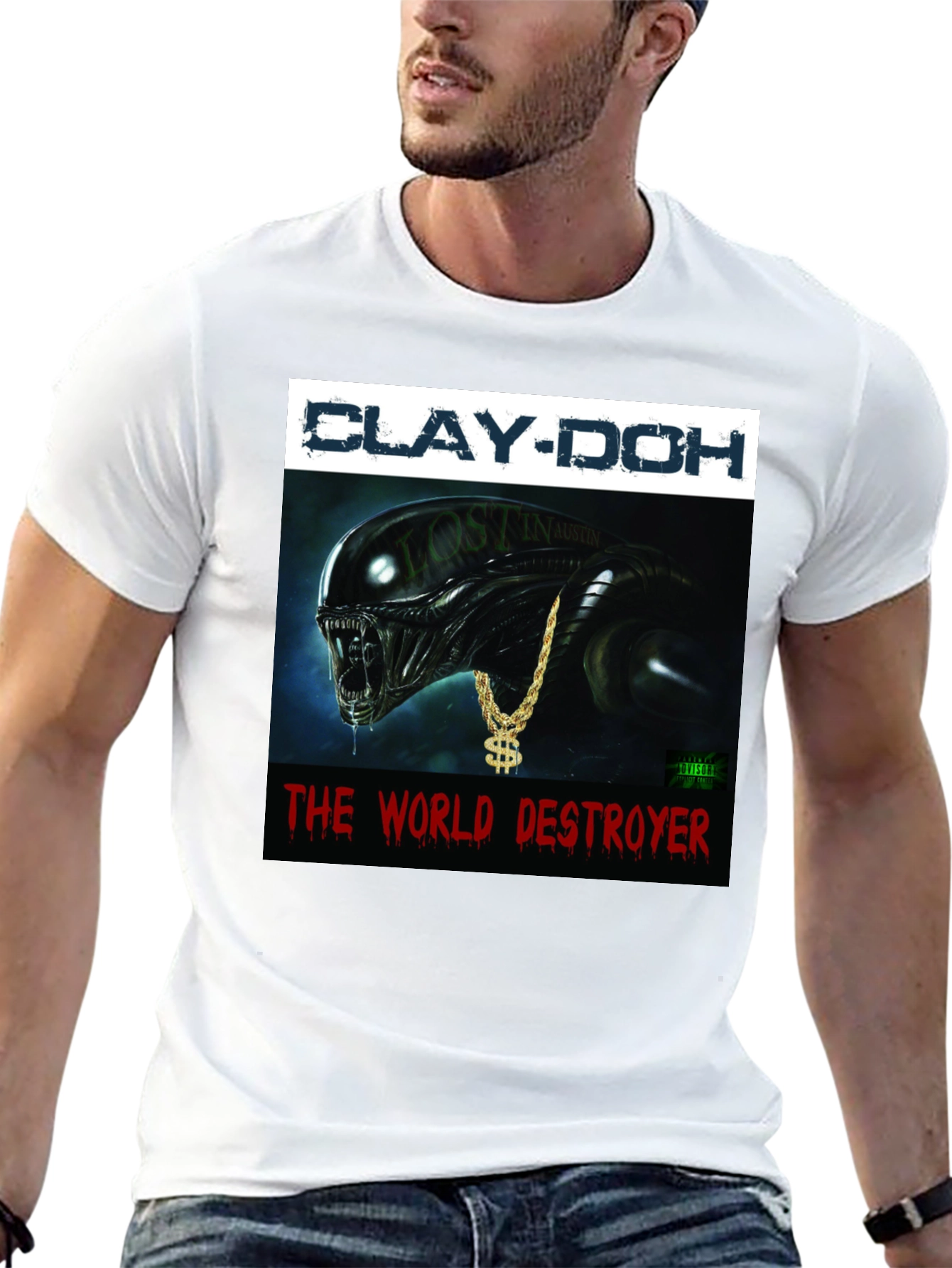 Clay-Doh The World Destroyer Graphic T-Shirt