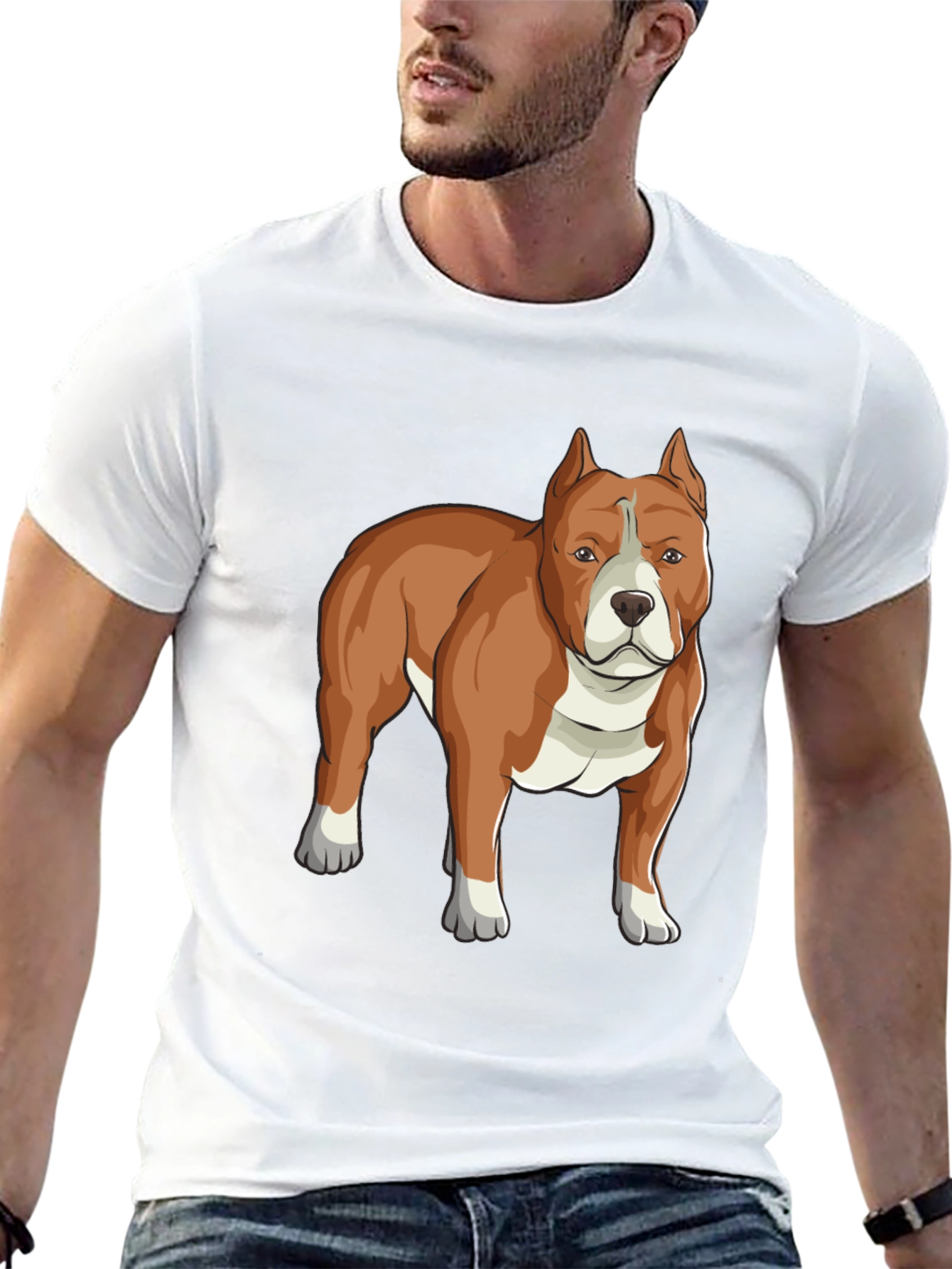 Pitbull Graphic Tee - Cool Dog Lover T-Shirt
