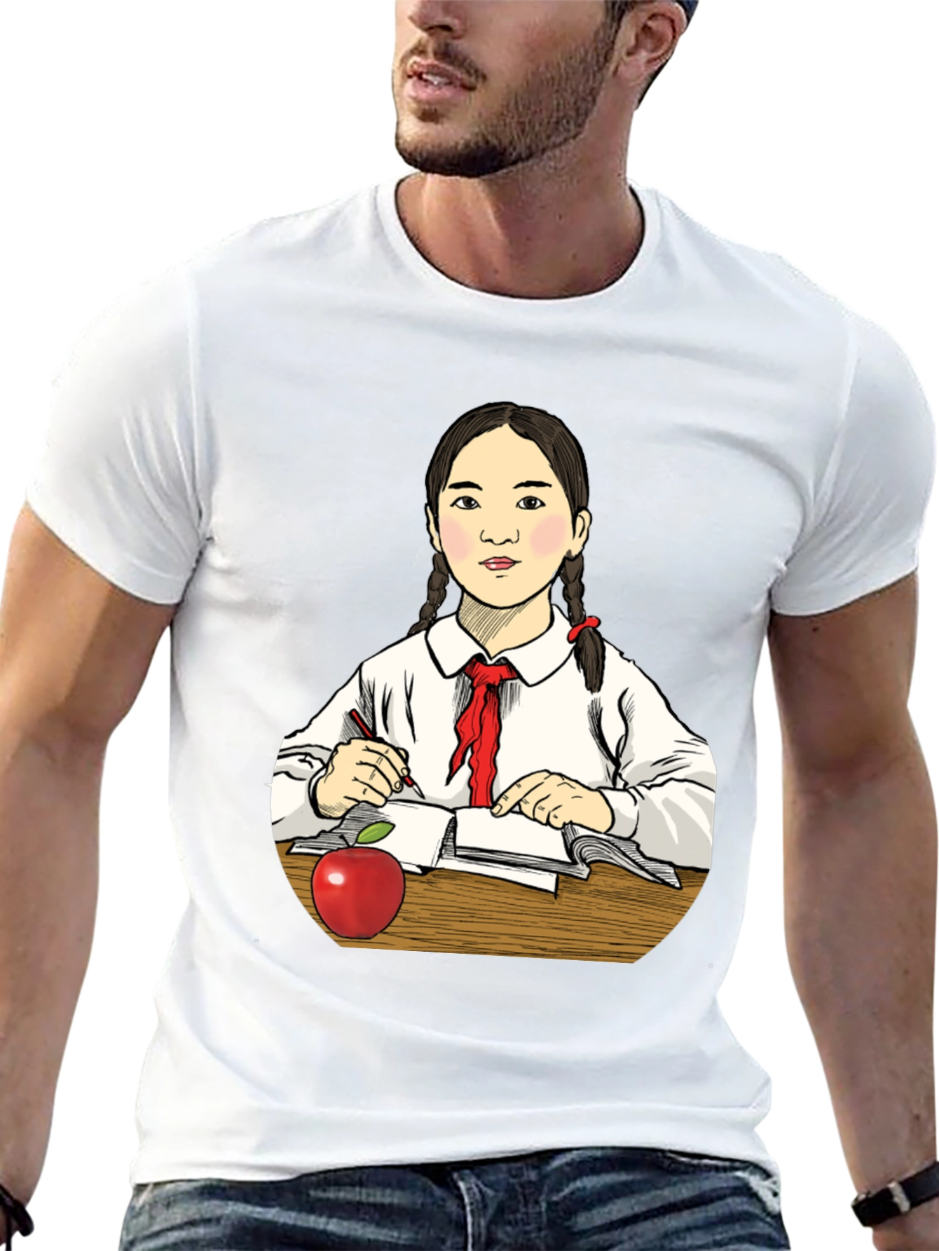 Student Girl Graphic Tee - Back to School Style