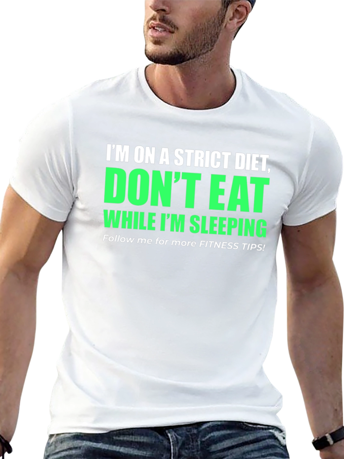 Funny Diet T-Shirt - Dont Eat While Im Sleeping