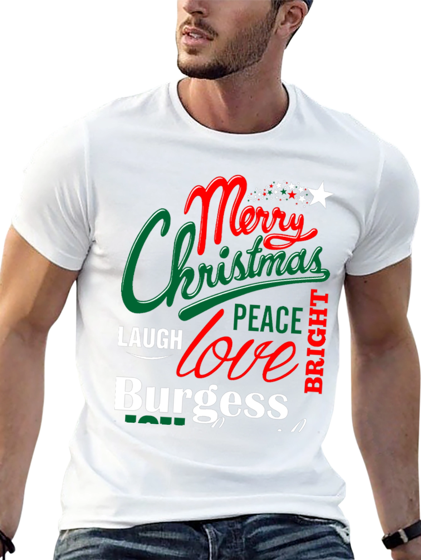 Merry Christmas Burgess Holiday T-Shirt