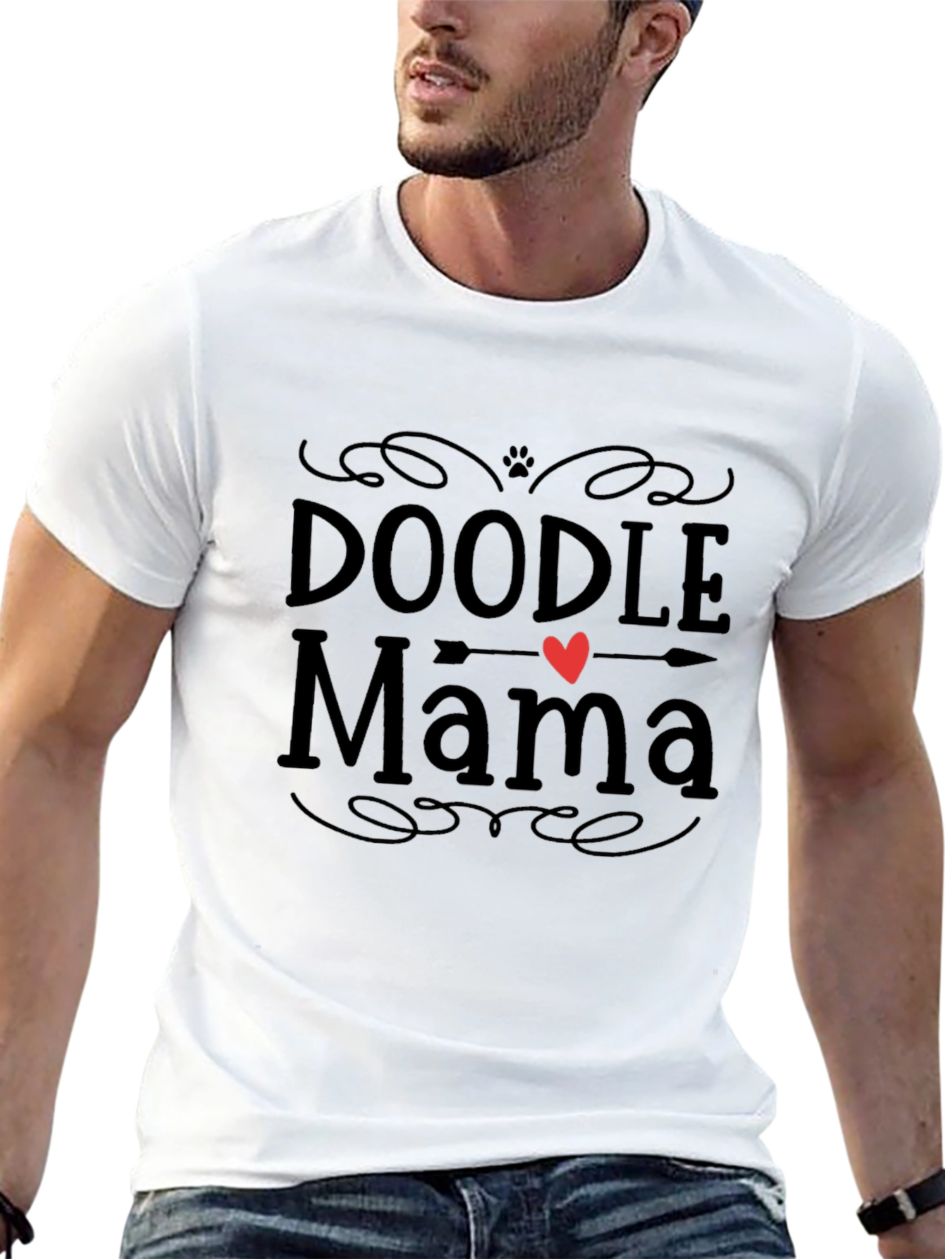 Doodle Mama Black T-Shirt - Dog Lover Tee