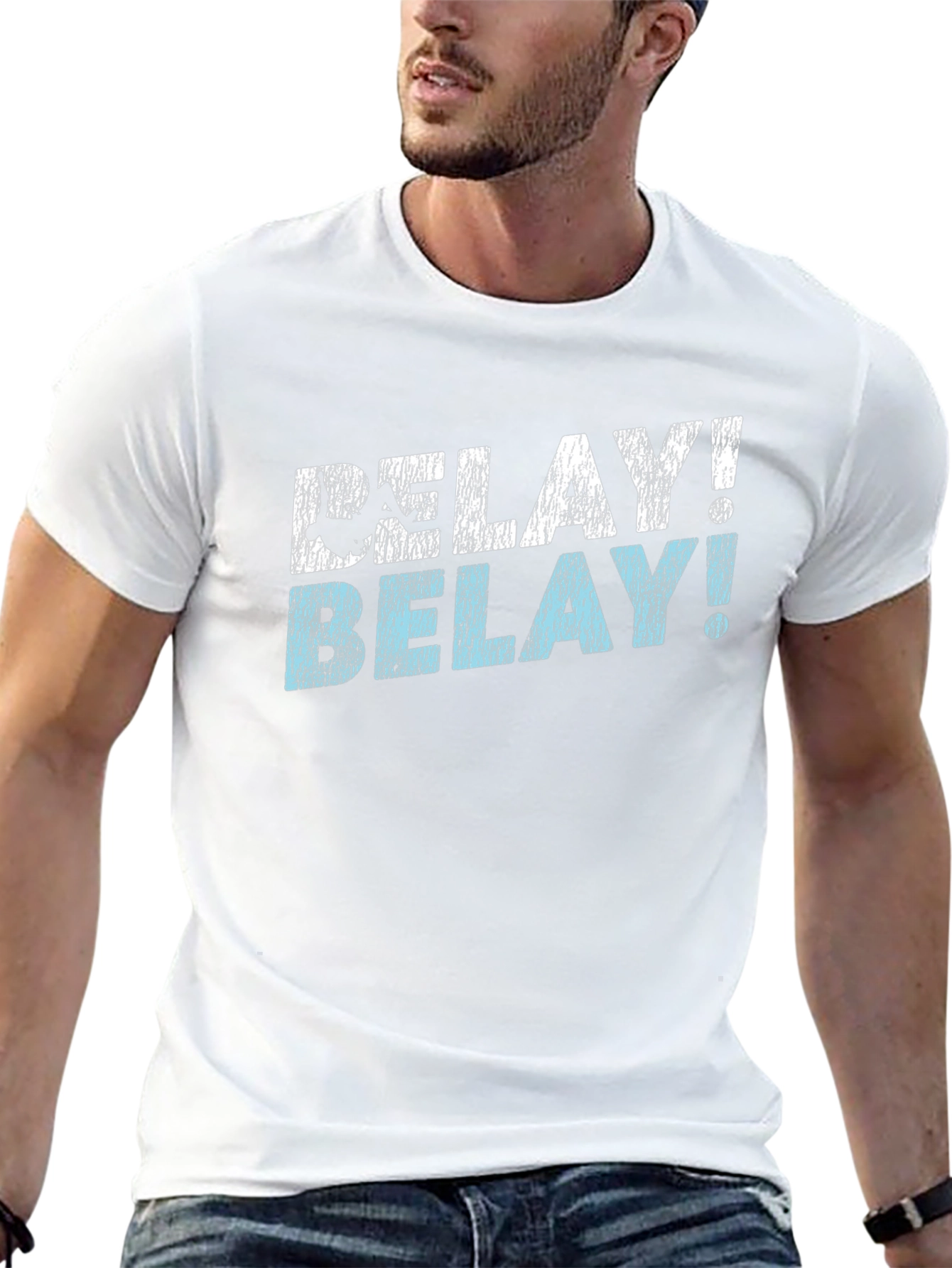 Belay! Climbing T-Shirt - Black Graphic Tee