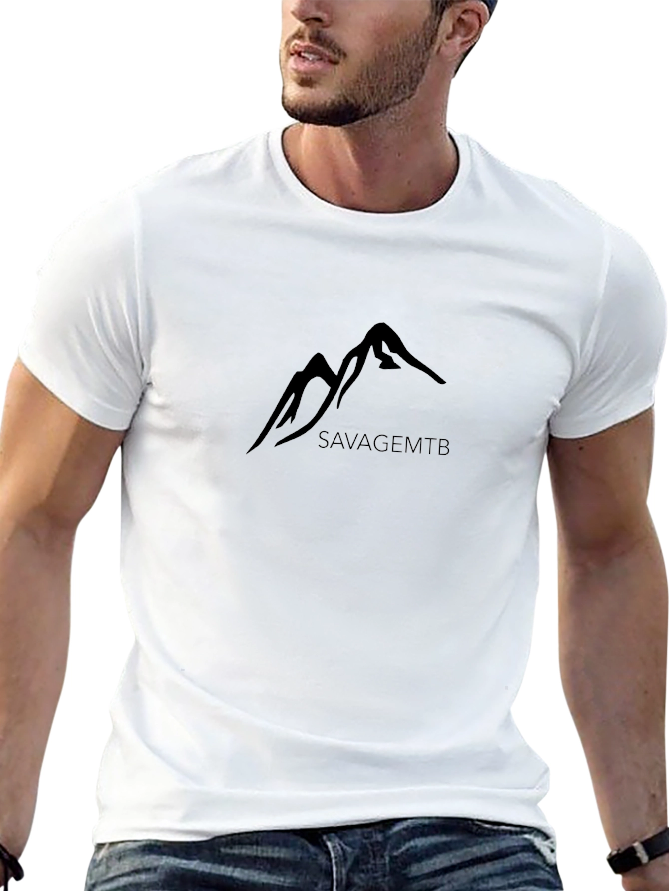 SavageMTB Mountain Graphic Black T-Shirt