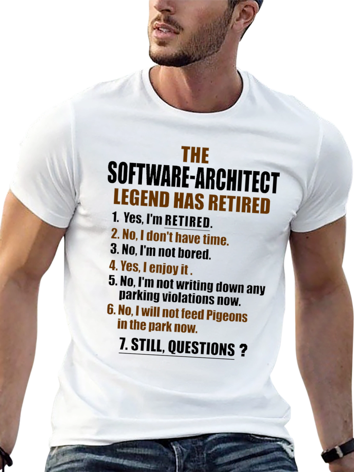 Retired Software Architect Graphic T-Shirt