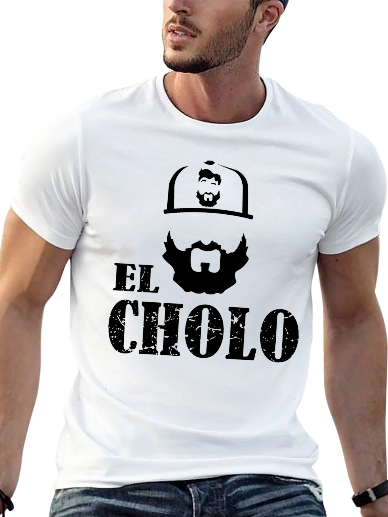 El Cholo Graphic Tee - Black Crew Neck