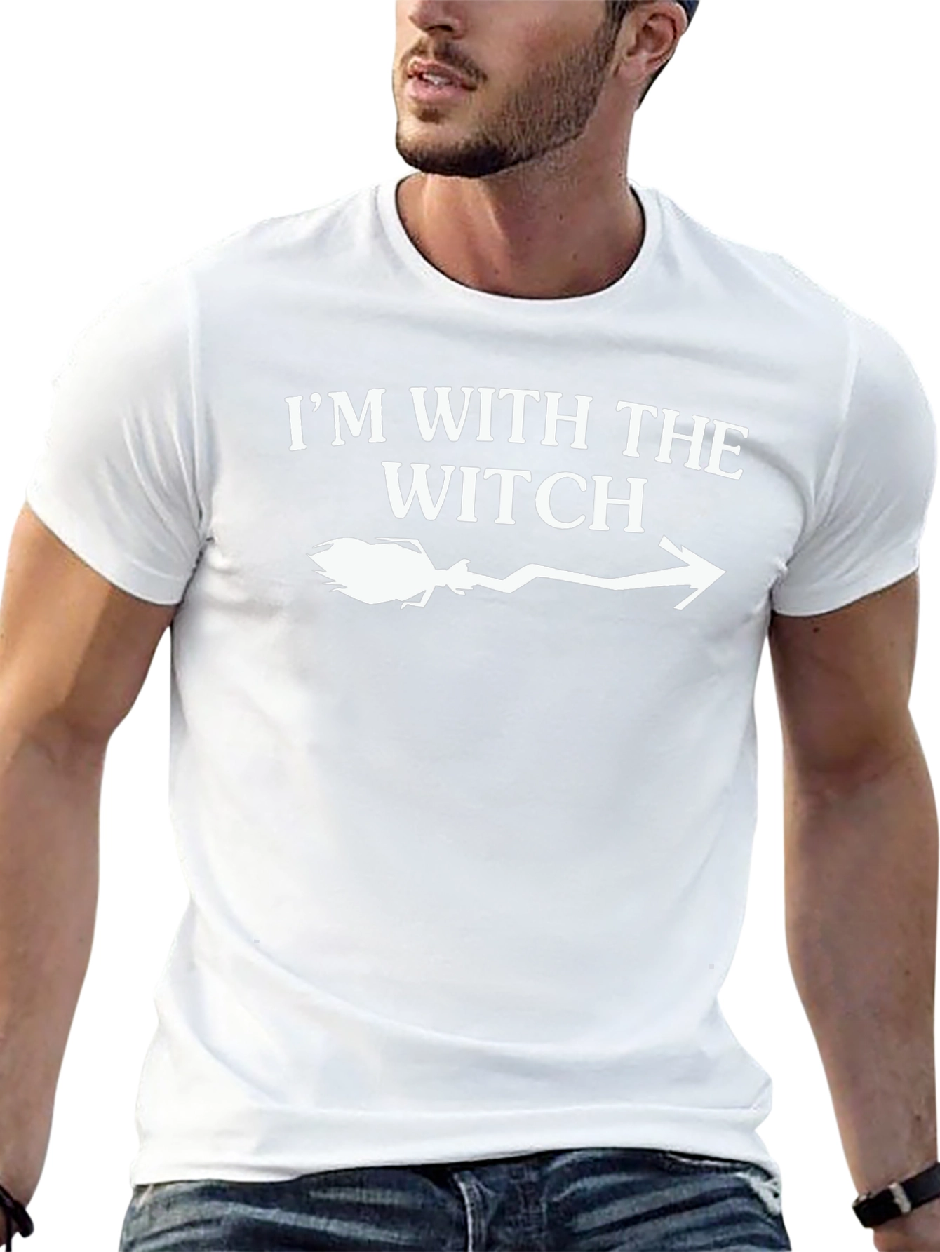 Im With The Witch T-Shirt - Halloween Costume