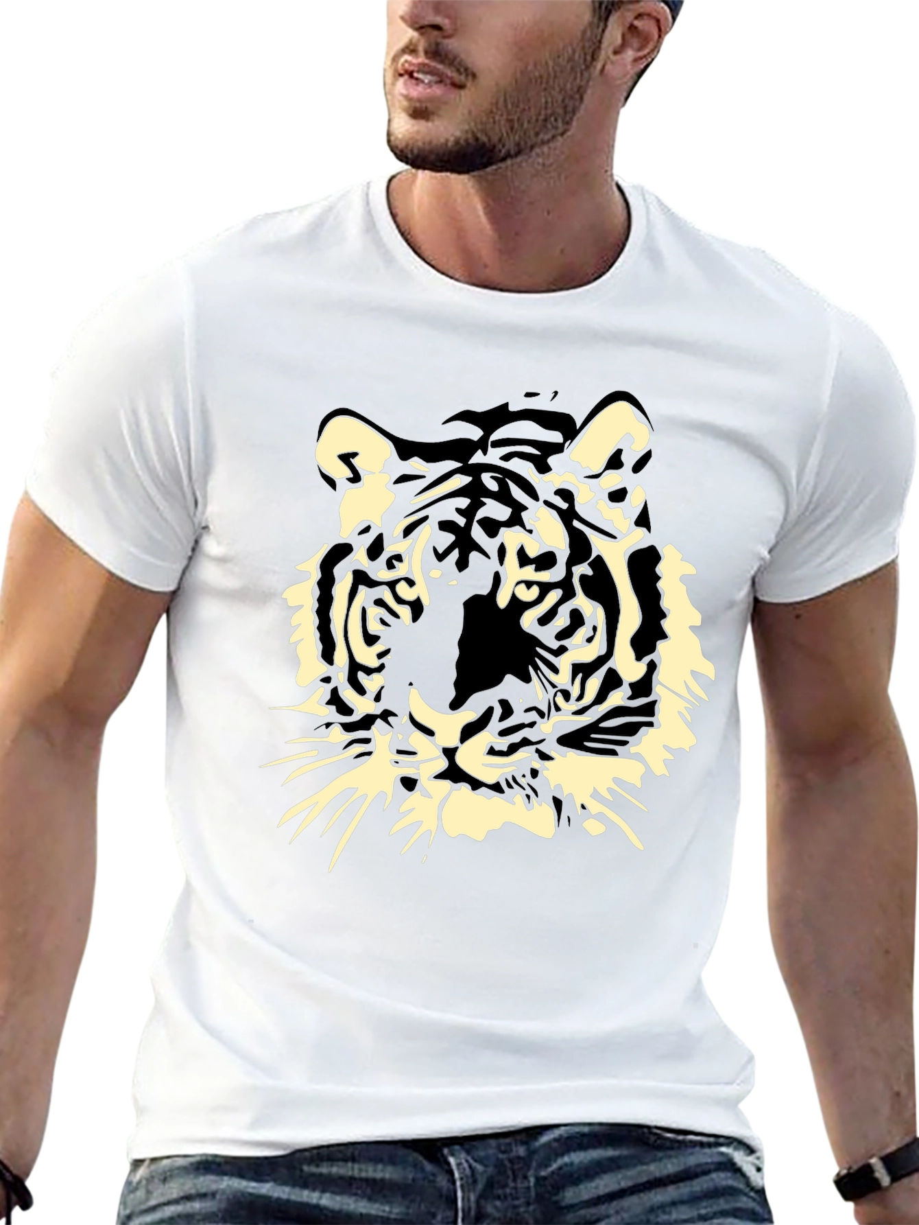 Tiger Graphic Black T-Shirt