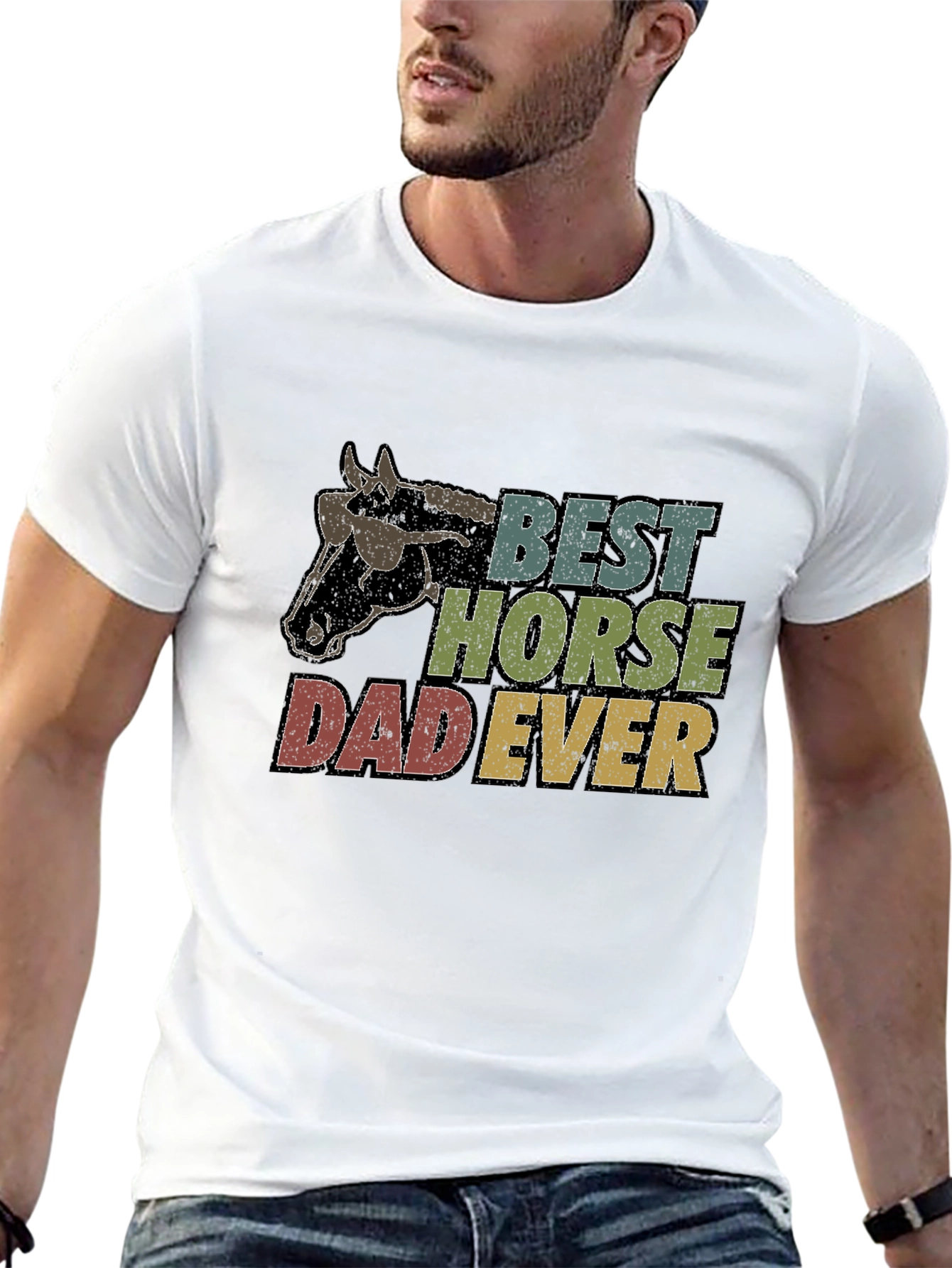 Best Horse Dad Ever Graphic Tee