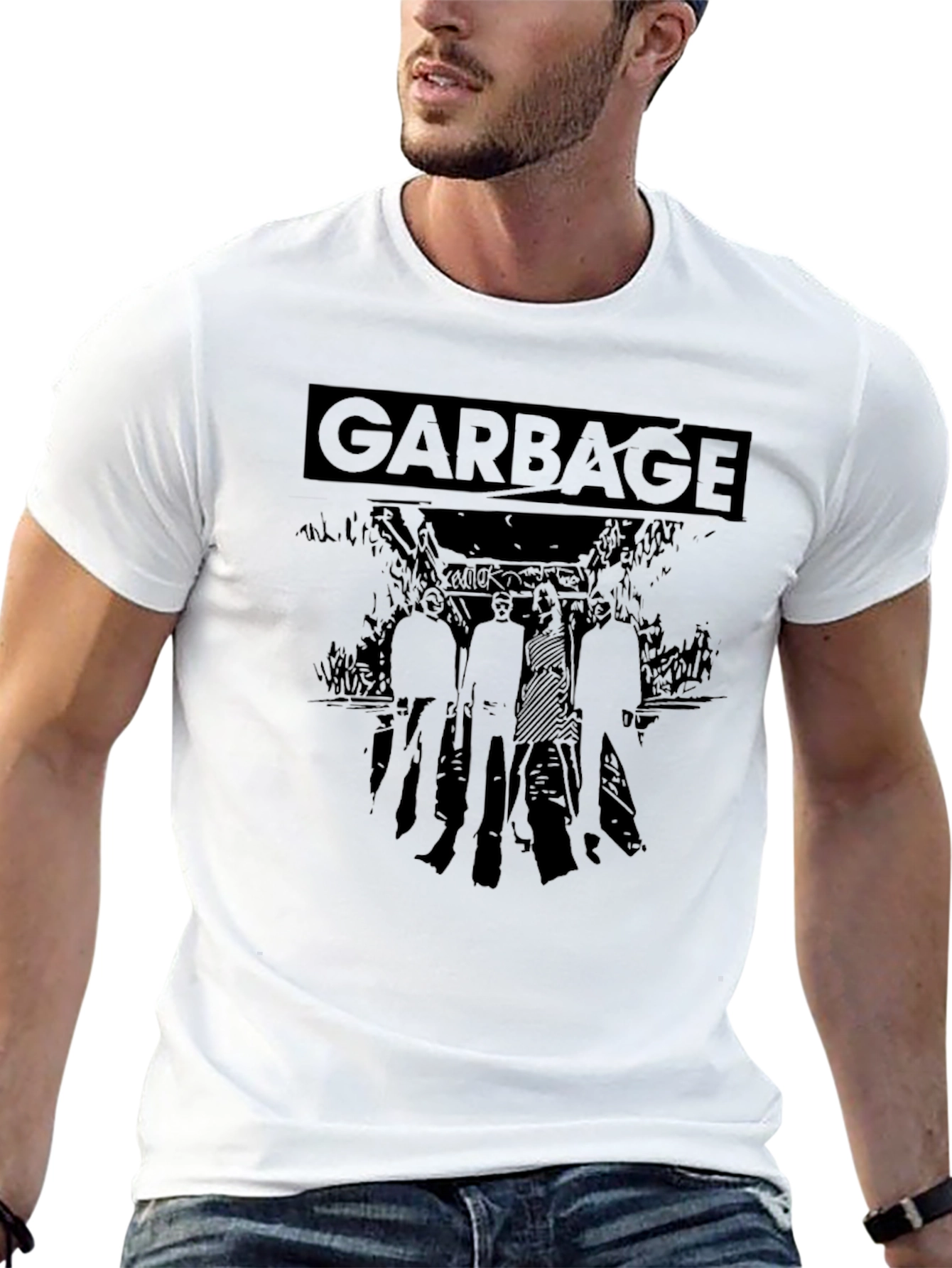 Garbage Band Graphic Tee - Black