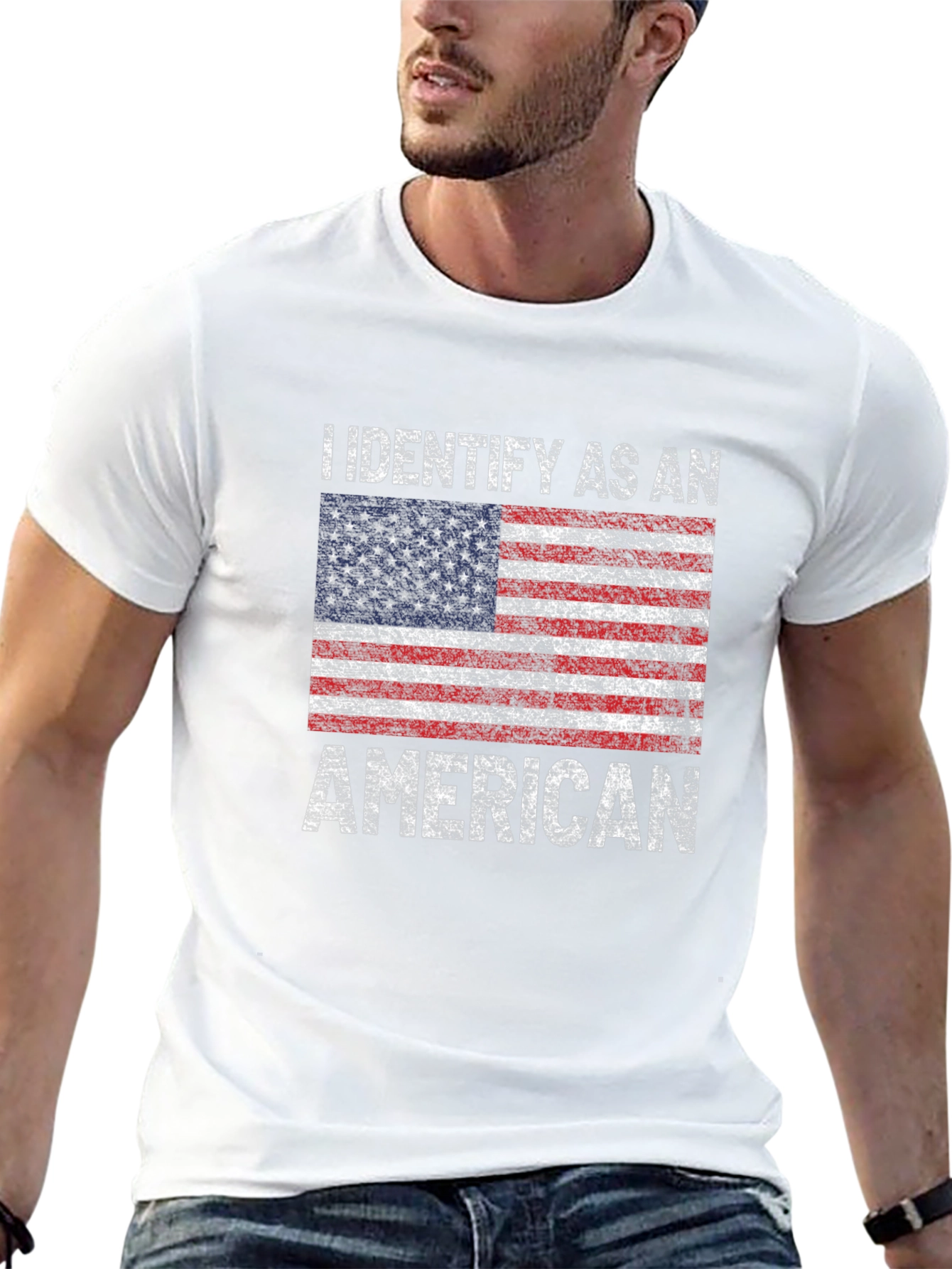 I Identify As An American Flag T-Shirt