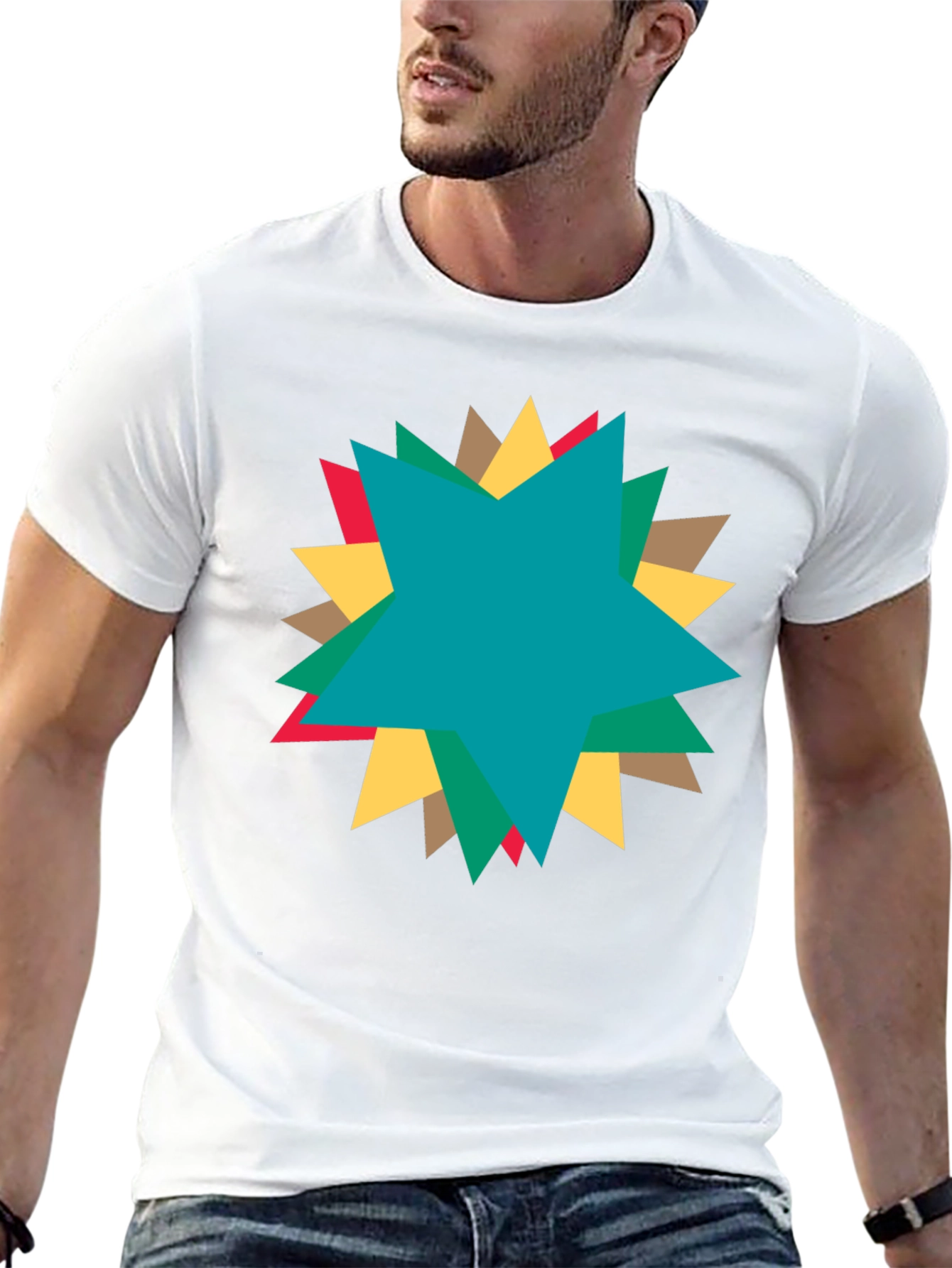 Starburst Graphic T-Shirt - Casual Comfort