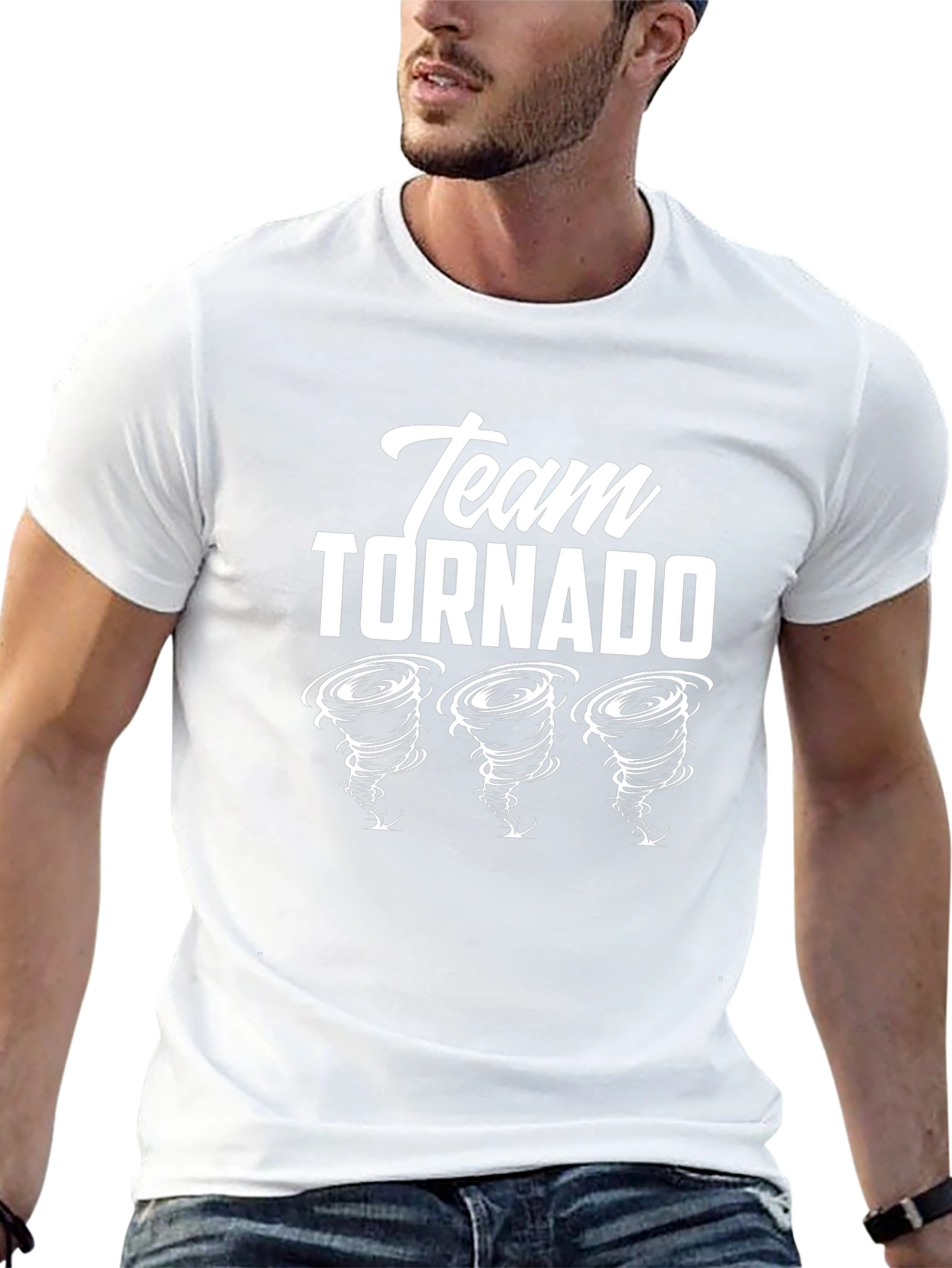 Team Tornado Graphic T-Shirt - Black Cotton Tee