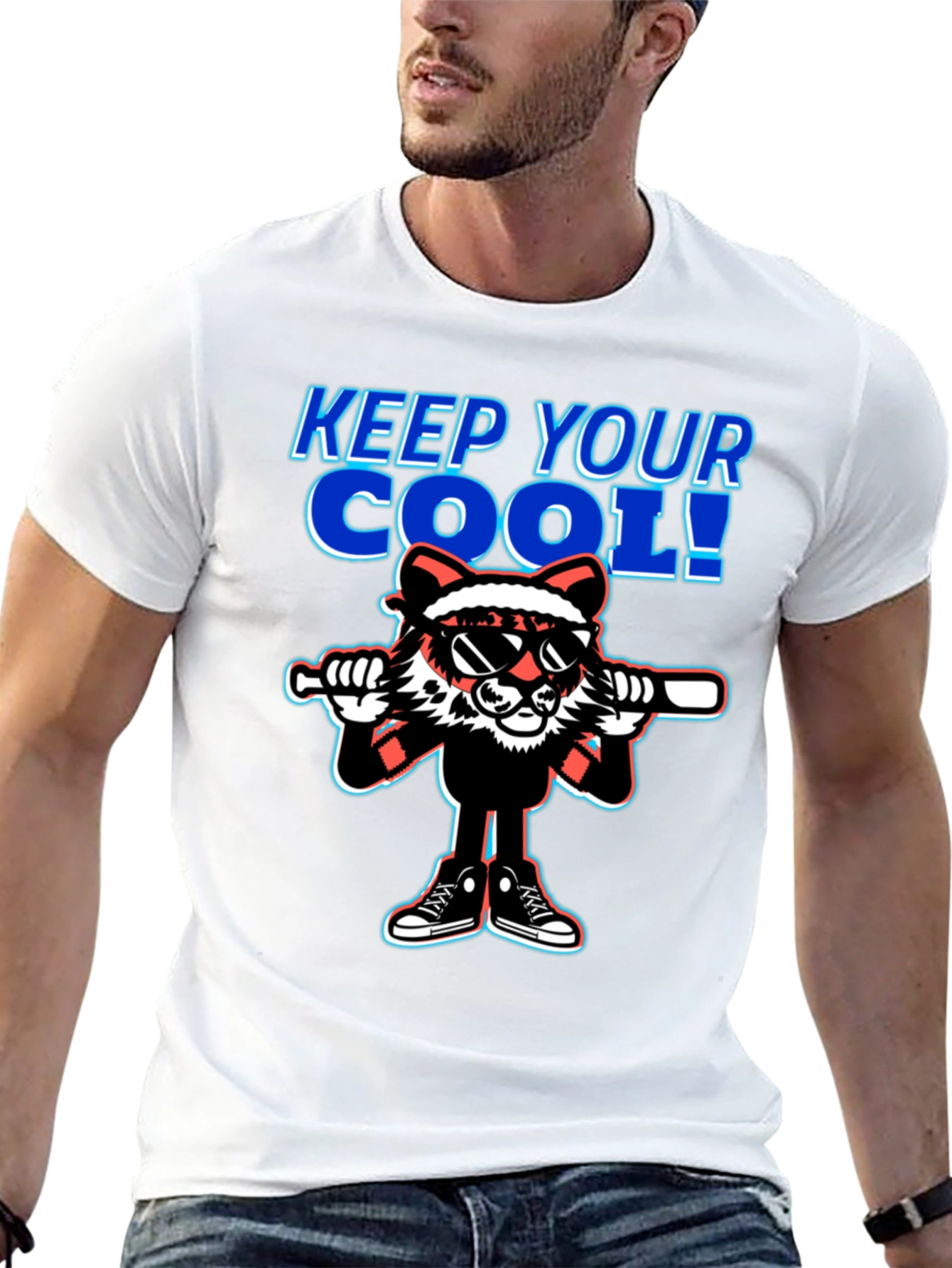 Cool Cartoon Character Graphic T-Shirt