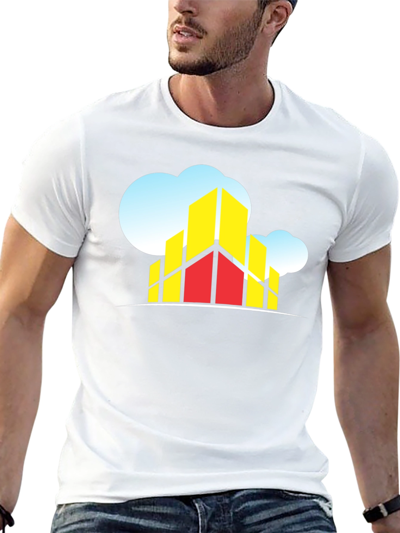 Modern Cityscape Graphic Tee - Urban Style