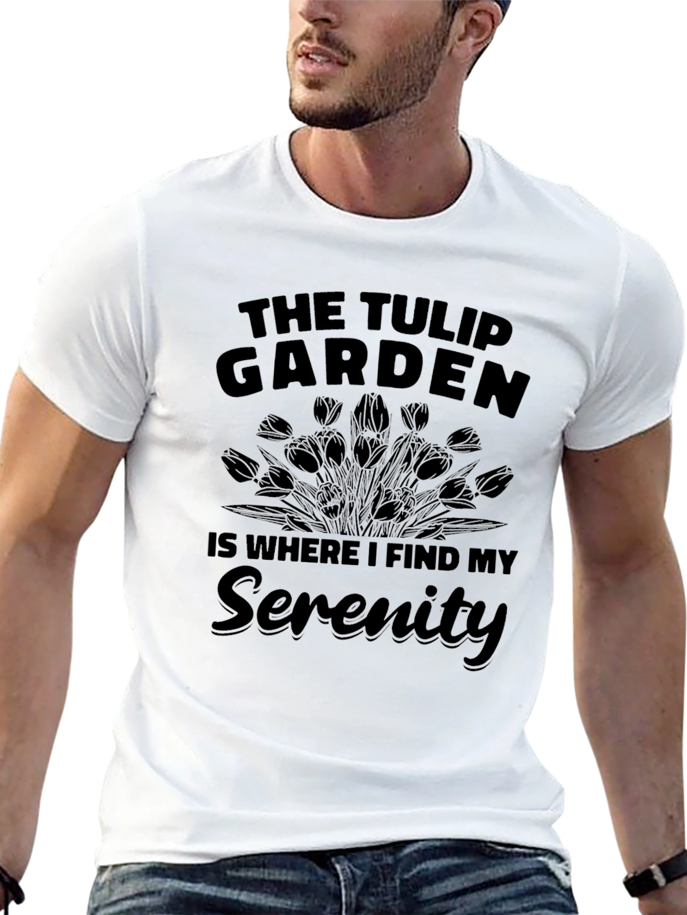 The Tulip Garden Serenity Graphic T-Shirt