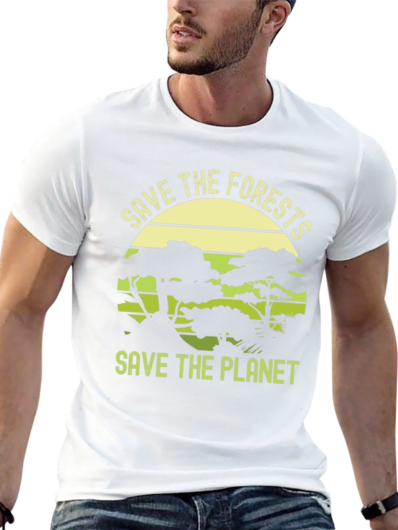 Eco-Friendly Save The Planet Graphic Tee
