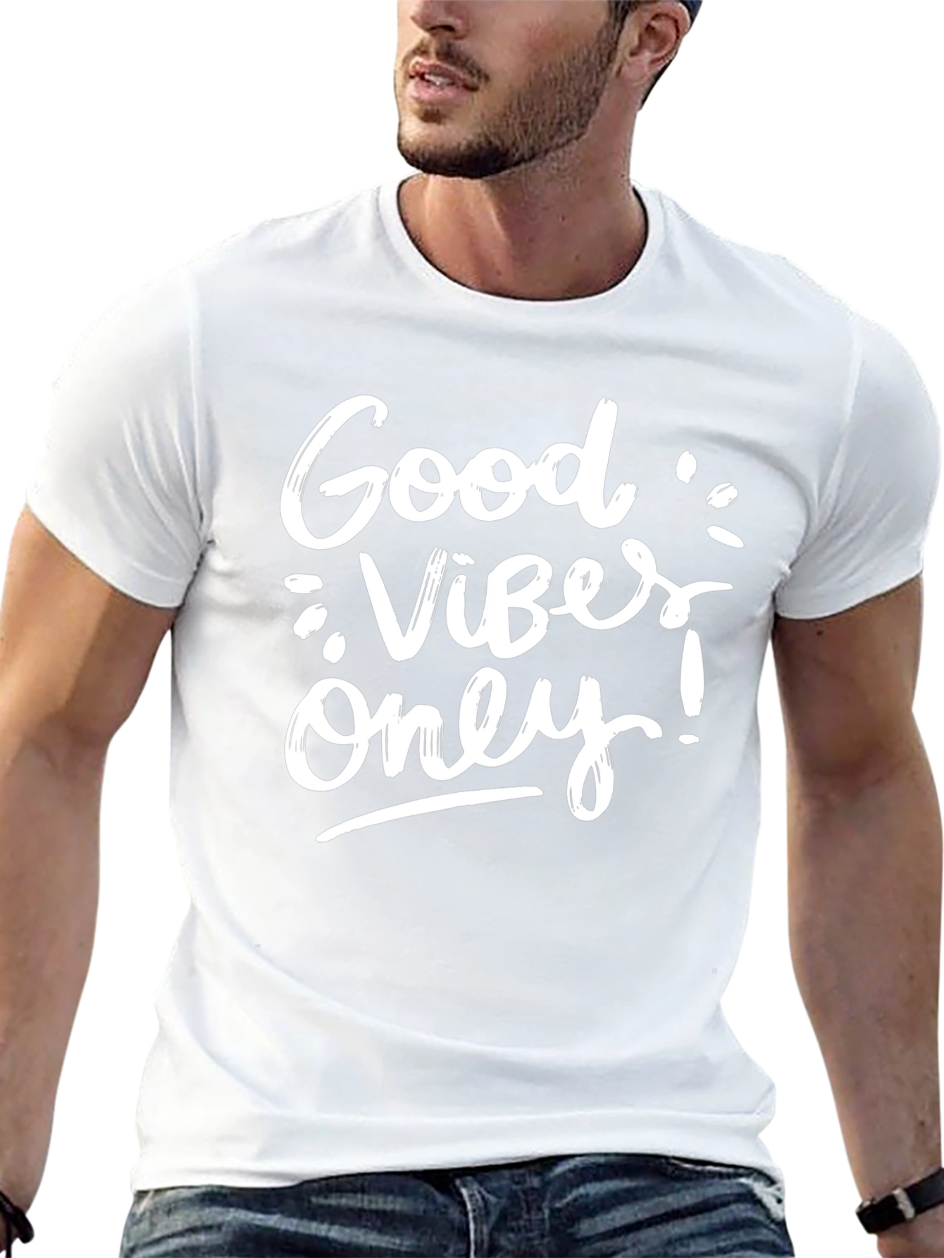 Good Vibes Only Black Graphic Tee