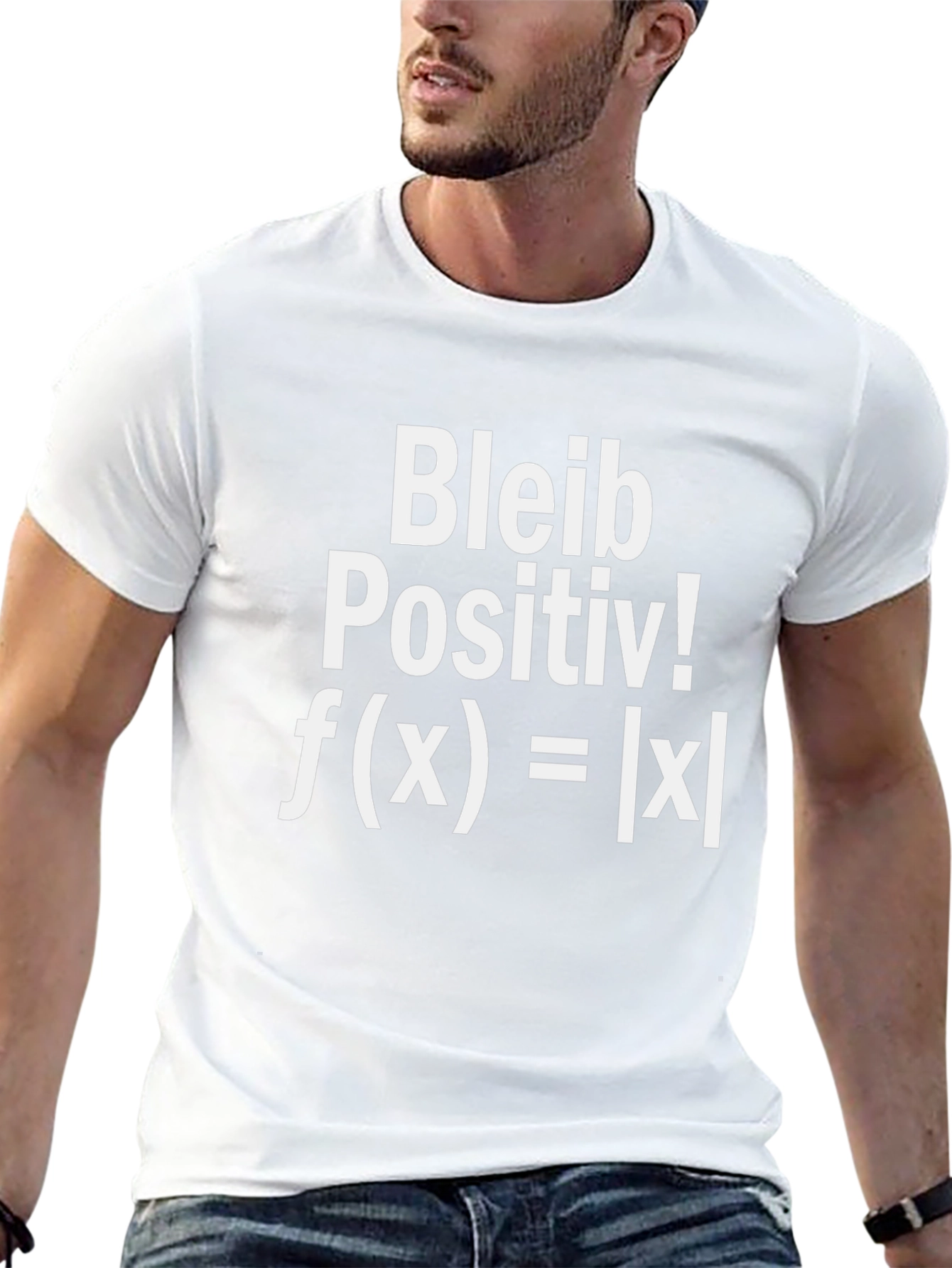 Bleib Positiv Math Equation Graphic T-Shirt