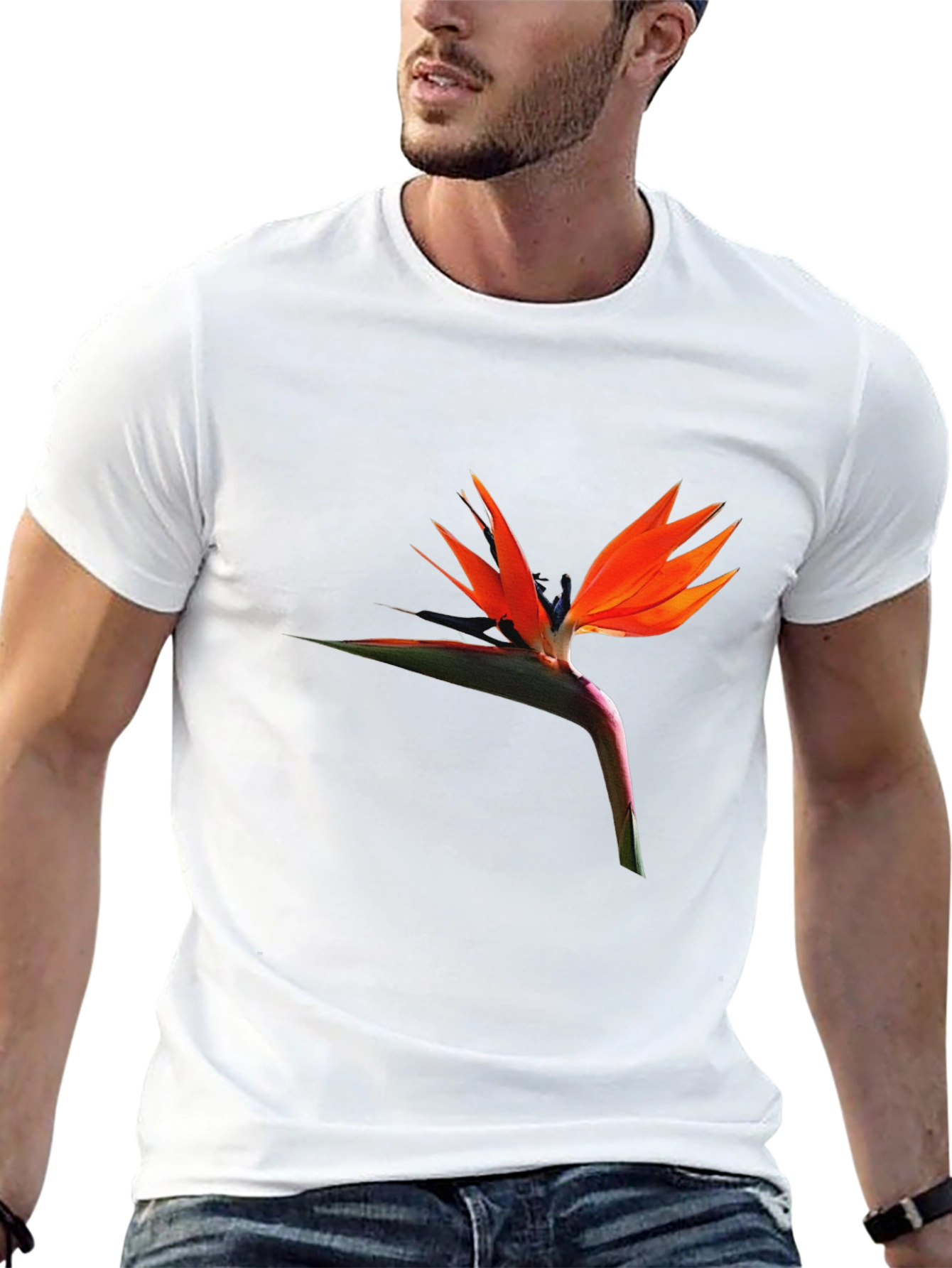 Bird of Paradise Flower Graphic T-Shirt