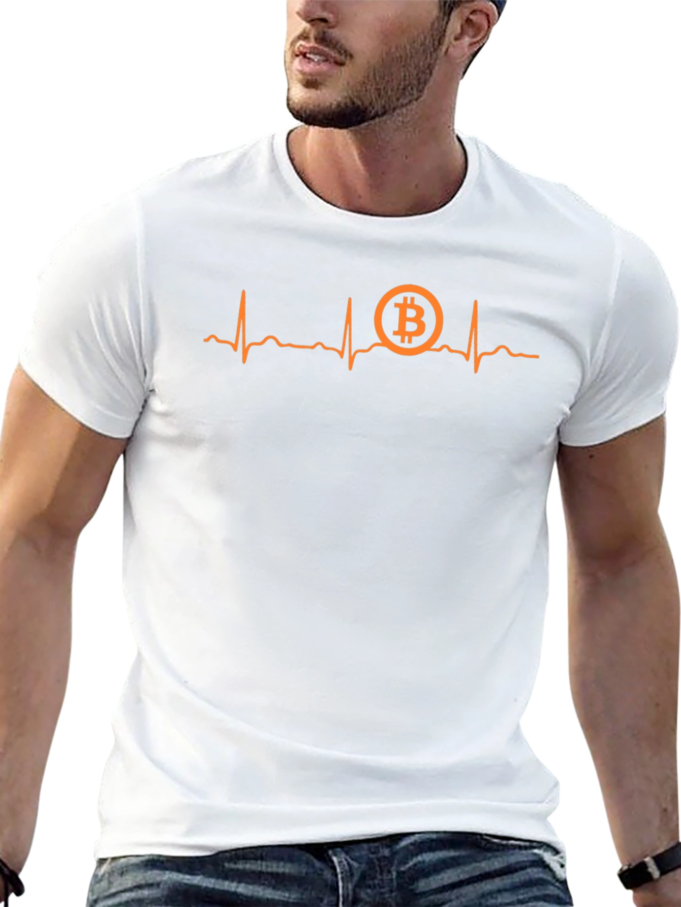 Bitcoin Heartbeat T-Shirt - Crypto Lover Tee