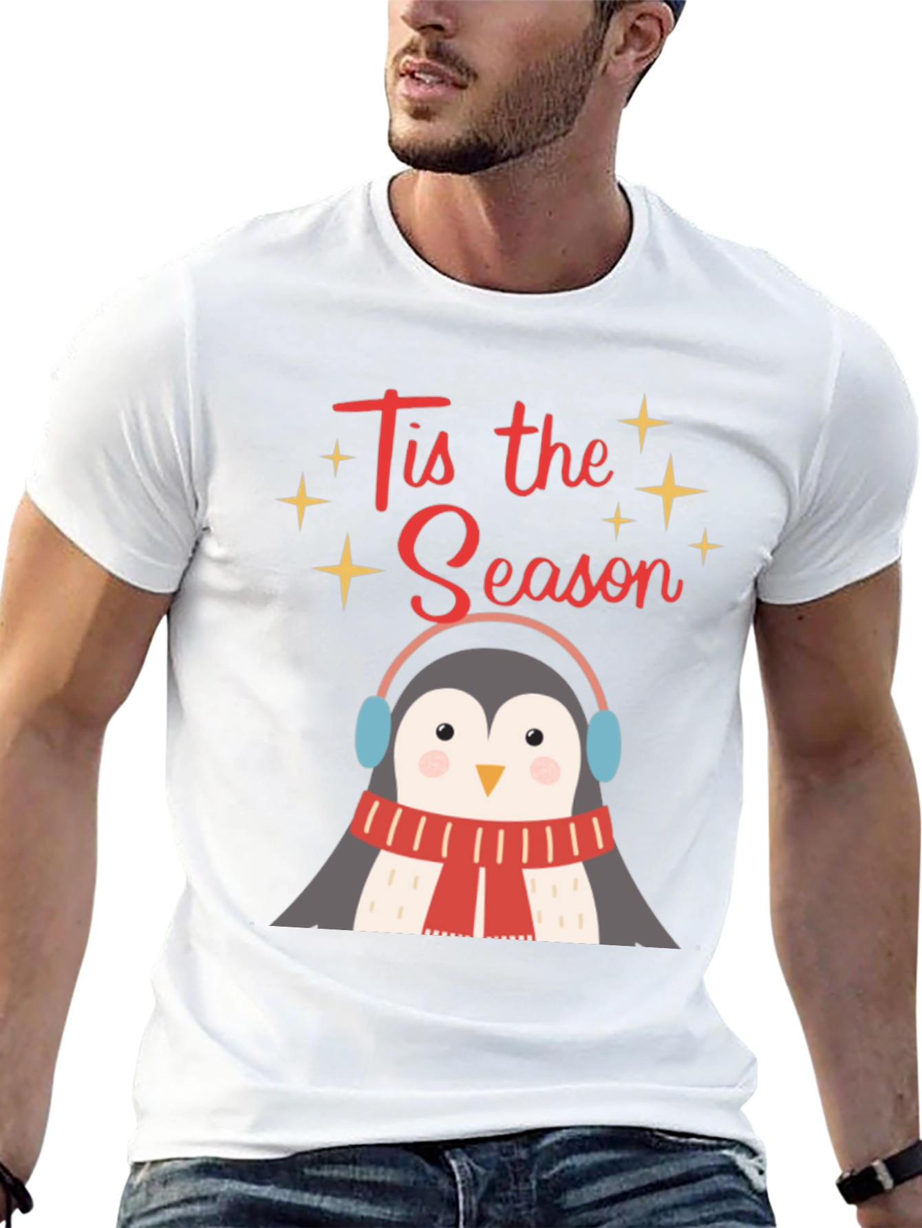 Tis the Season Penguin Graphic Tee