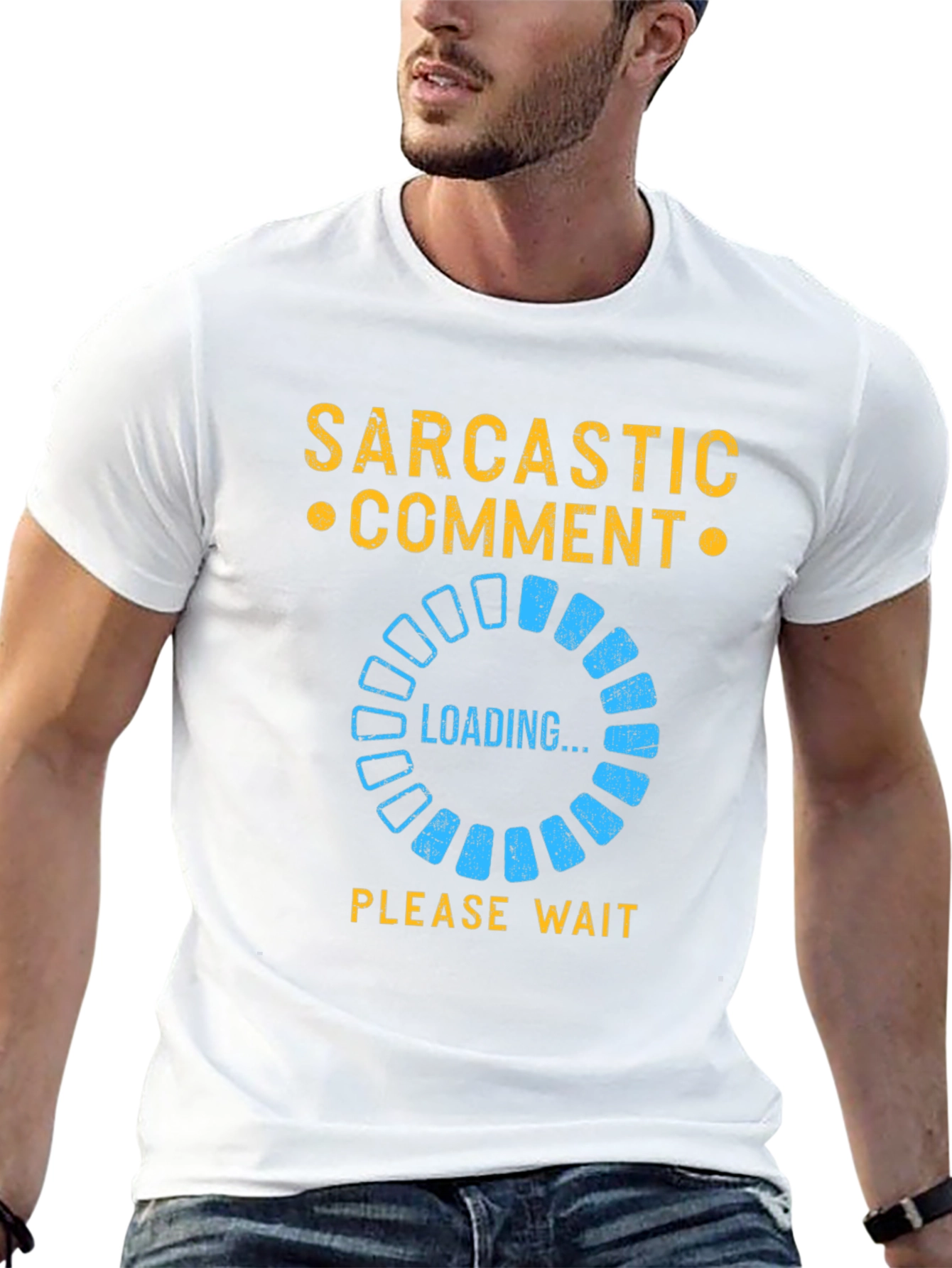 Sarcastic Comment Loading T-Shirt - Funny Novelty Tee