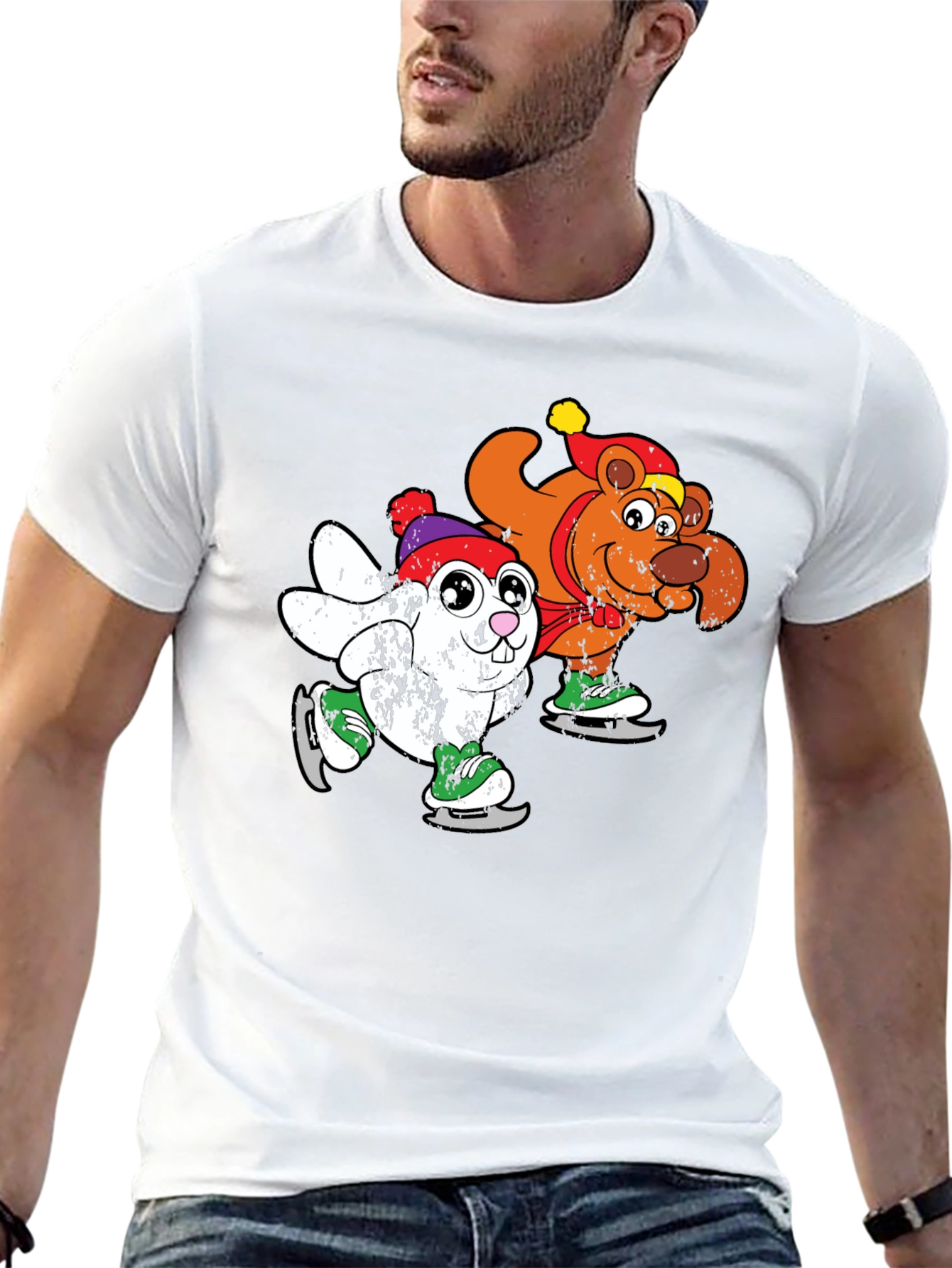 Skating Friends Graphic T-Shirt