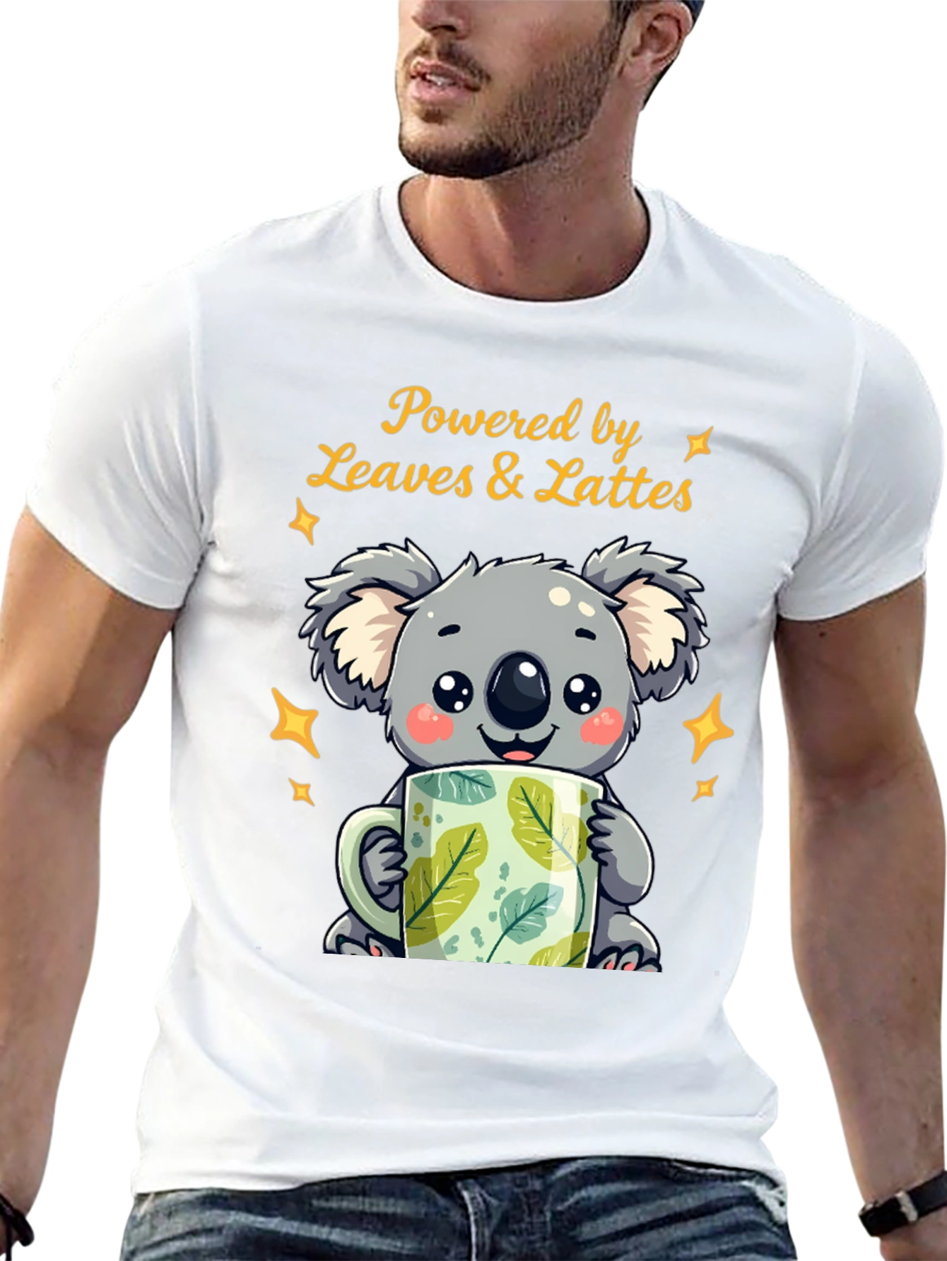Koala Leaves & Lattes Graphic Tee