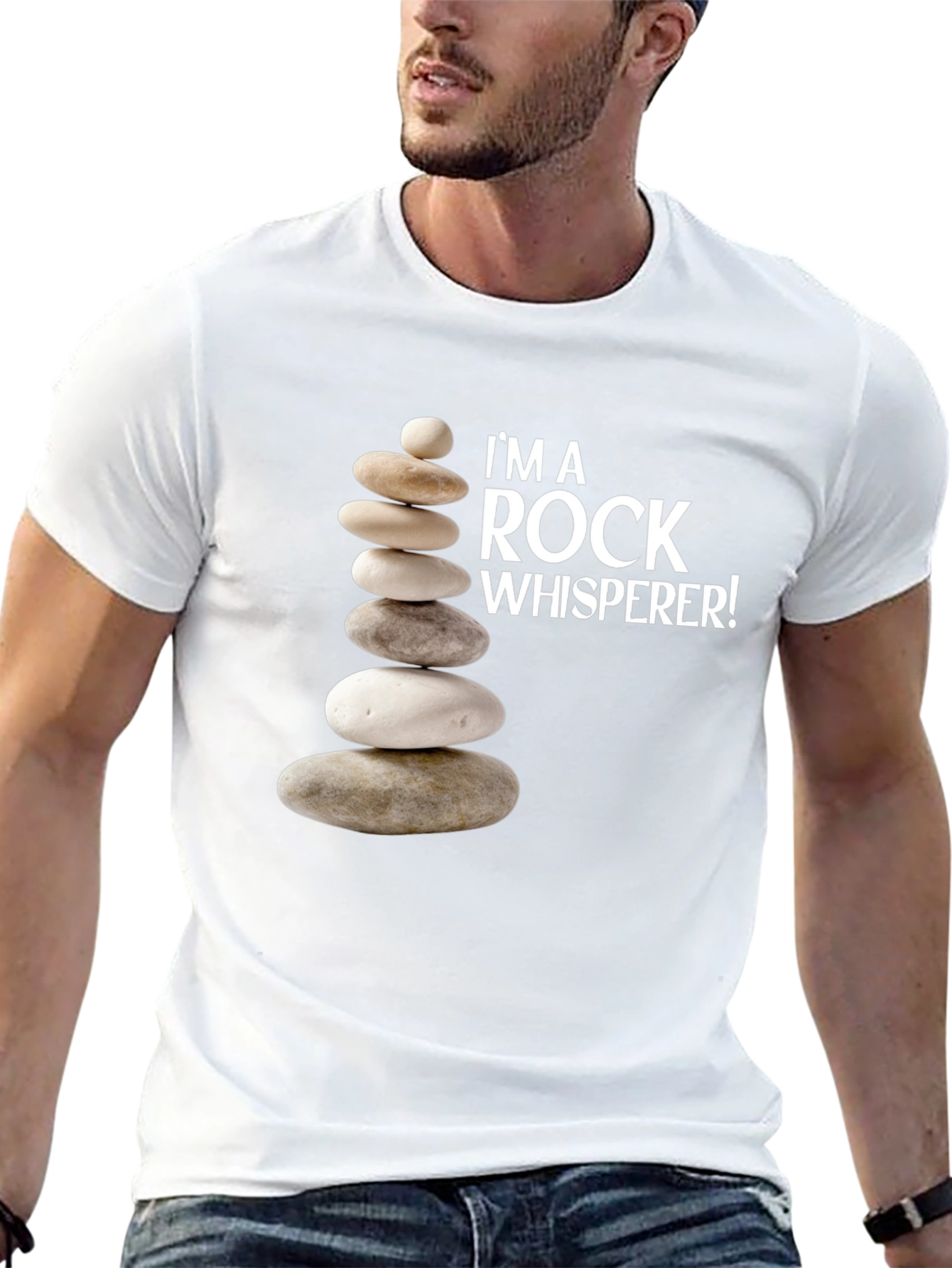 Rock Whisperer Graphic T-Shirt - Black