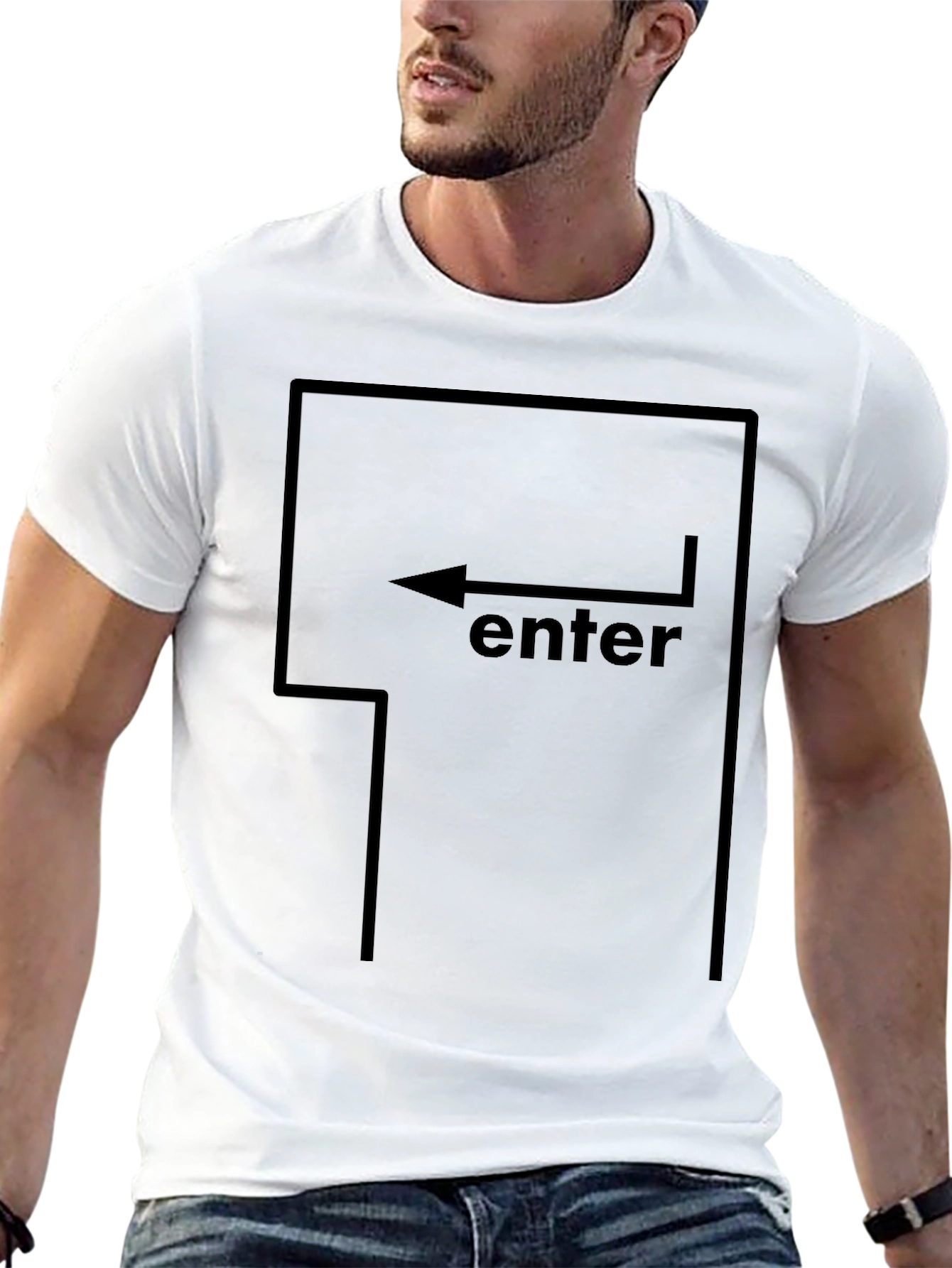 Enter Key T-Shirt - Geeky Graphic Tee