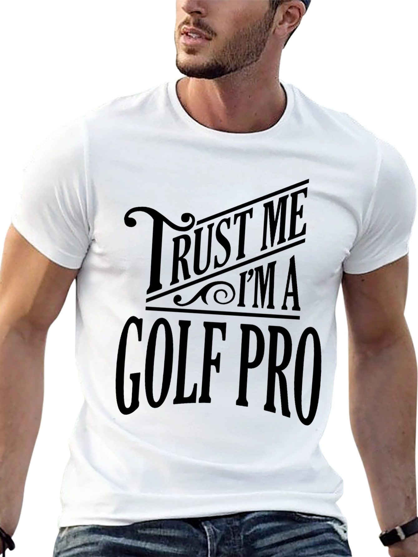 Trust Me Im A Golf Pro Black T-Shirt