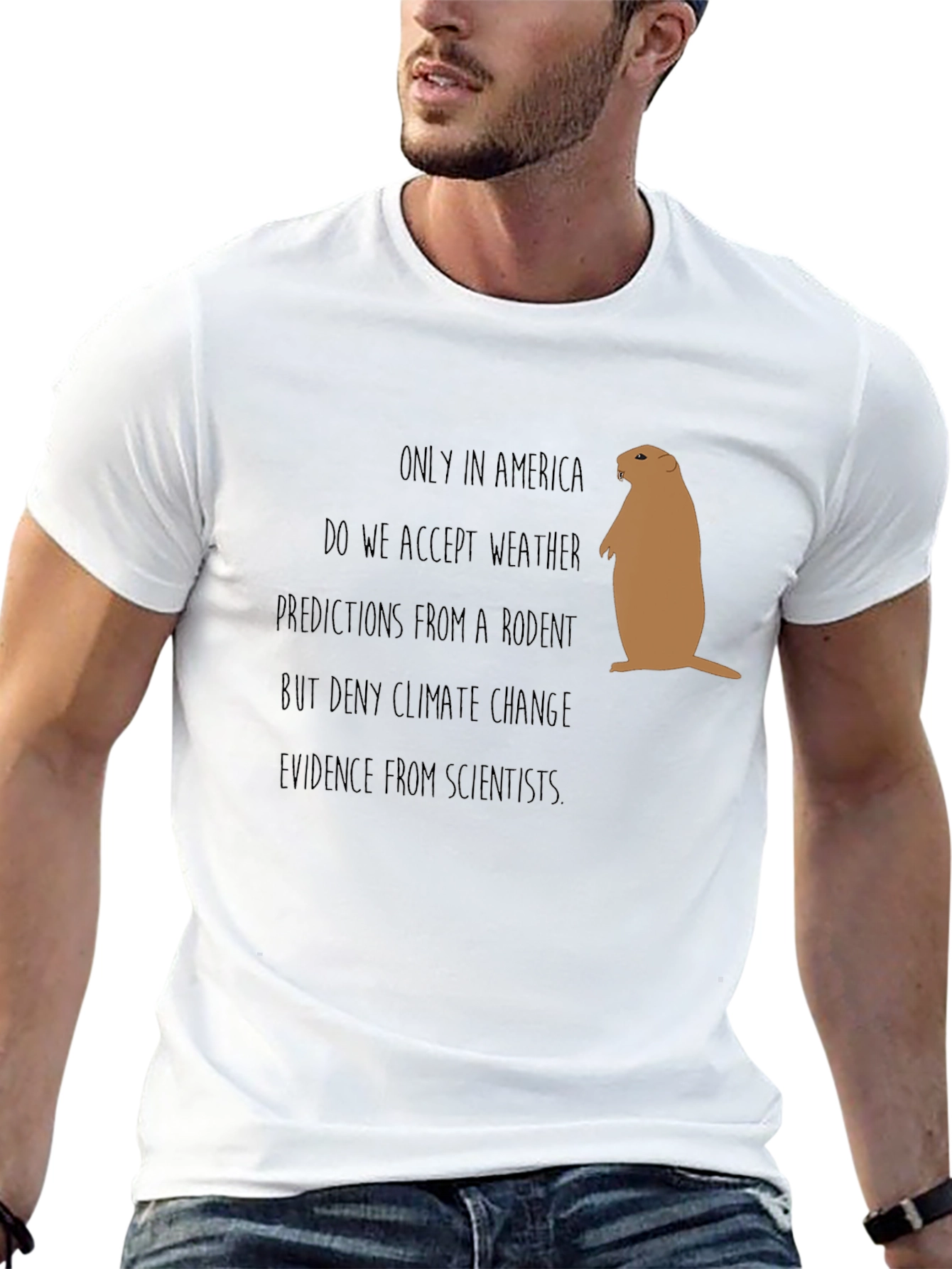 Funny Climate Change Rodent Graphic Tee