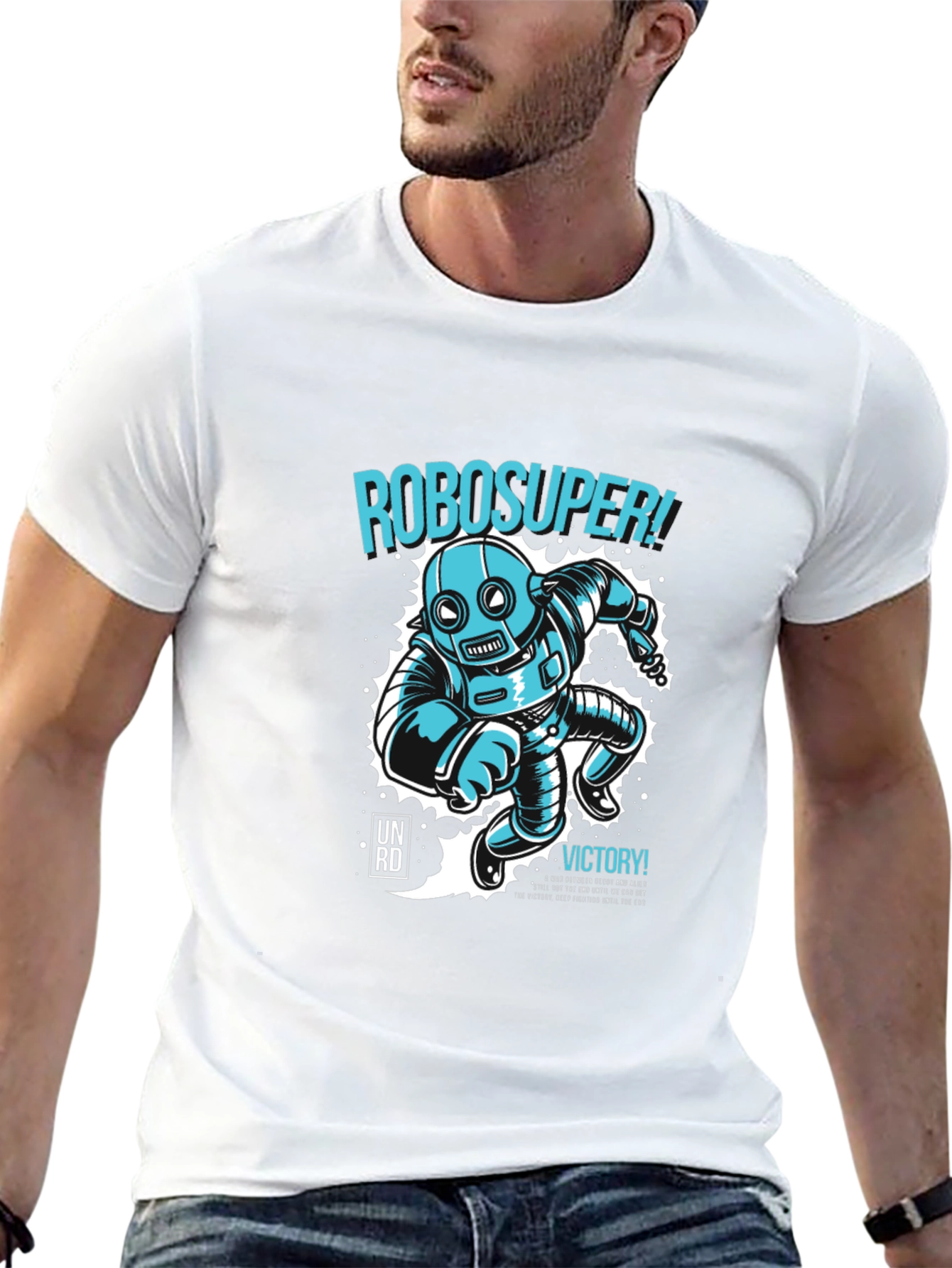 RoboSuper Graphic T-Shirt: Unleash Your Inner Hero!