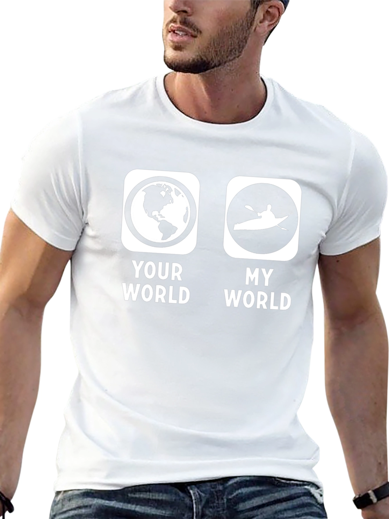 Your World My World Kayak Graphic T-Shirt