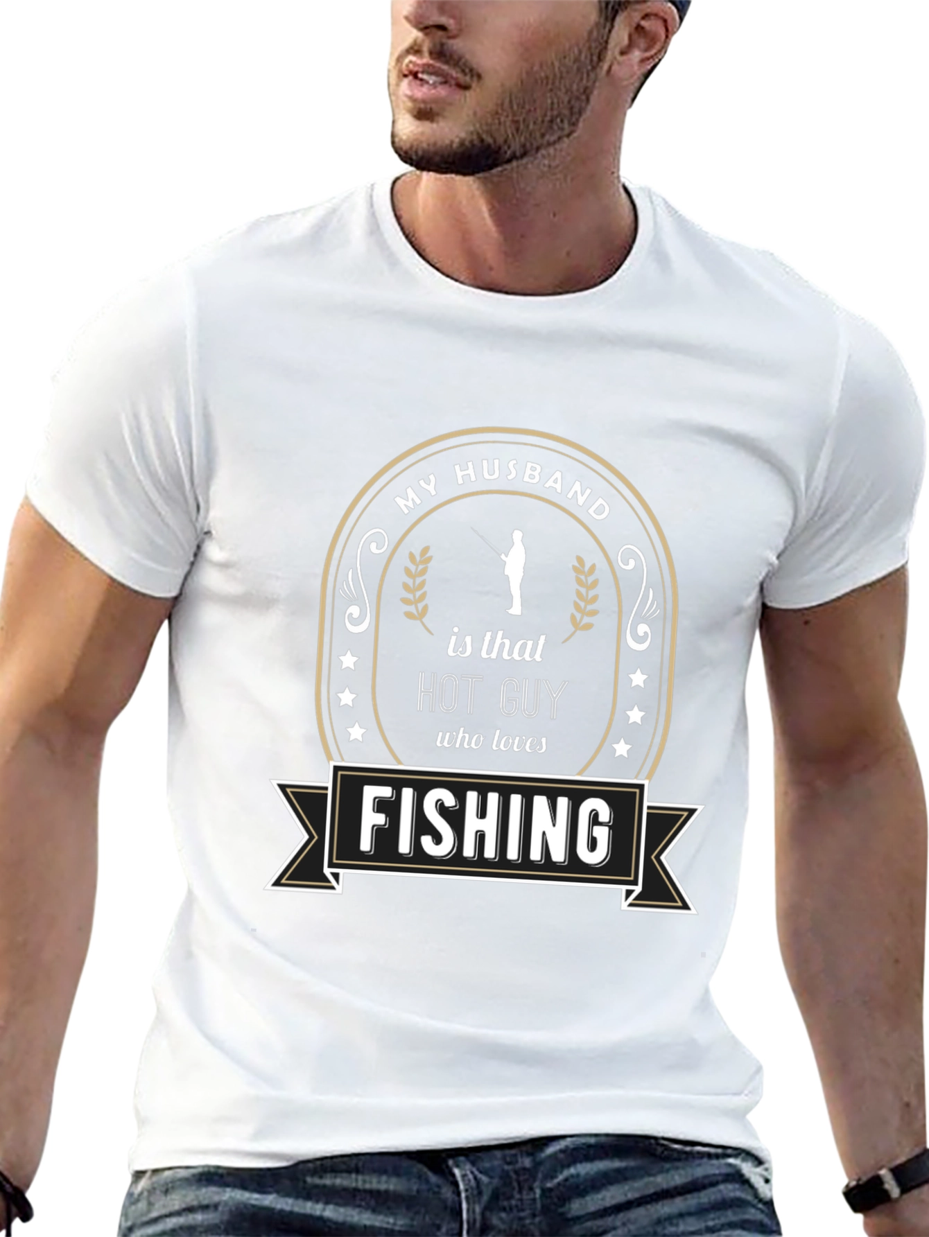 My Husband Loves Fishing T-Shirt