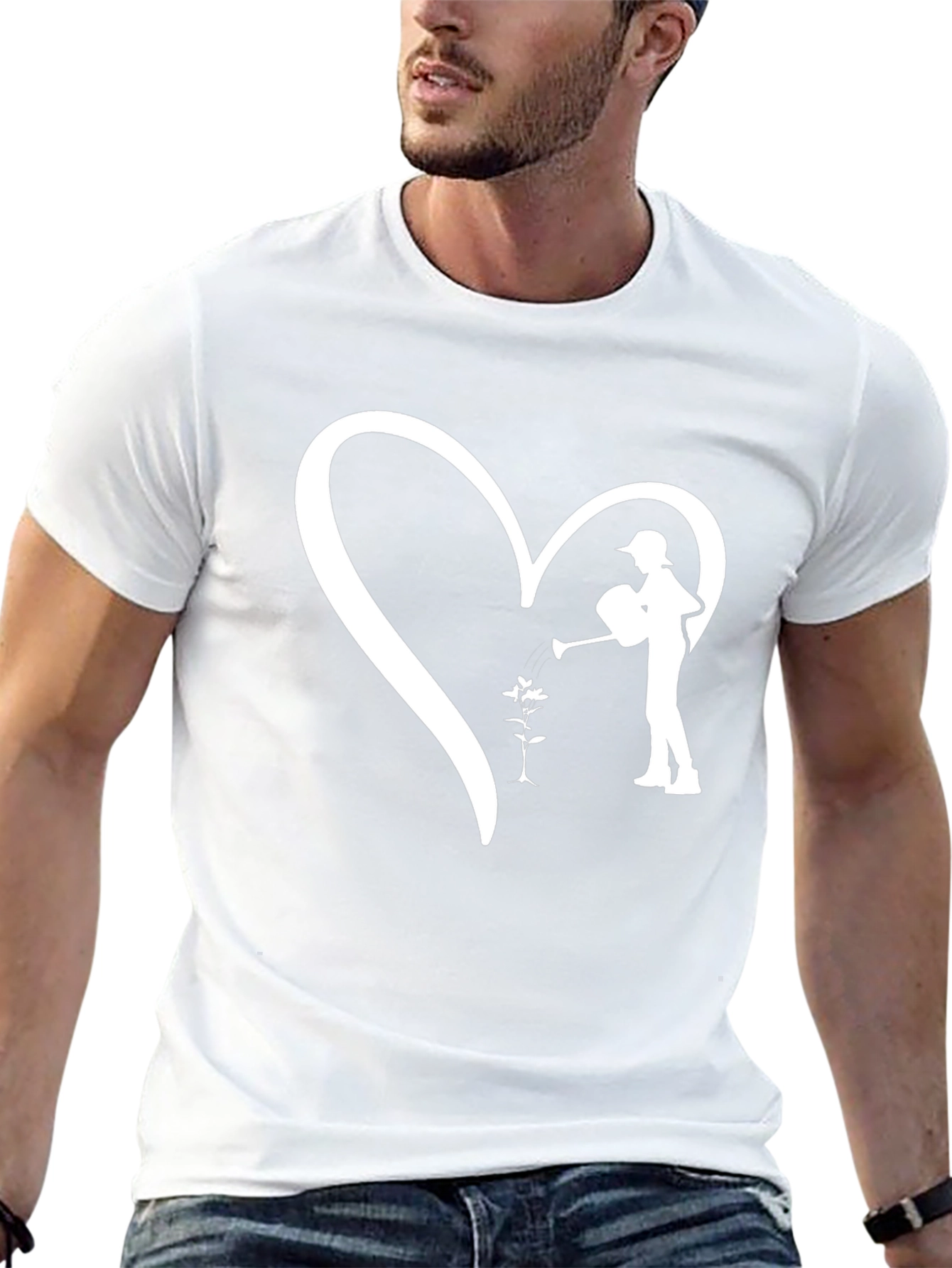 Heart Gardener Graphic Tee - Black Unisex T-Shirt