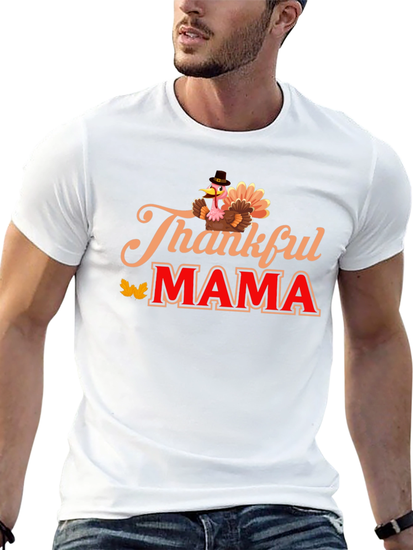 Thankful Mama Turkey T-Shirt