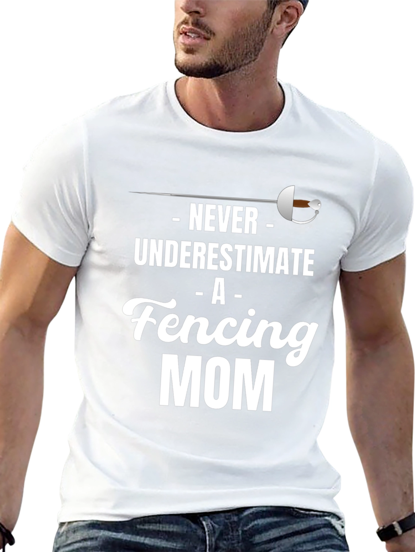Never Underestimate A Fencing Mom T-Shirt