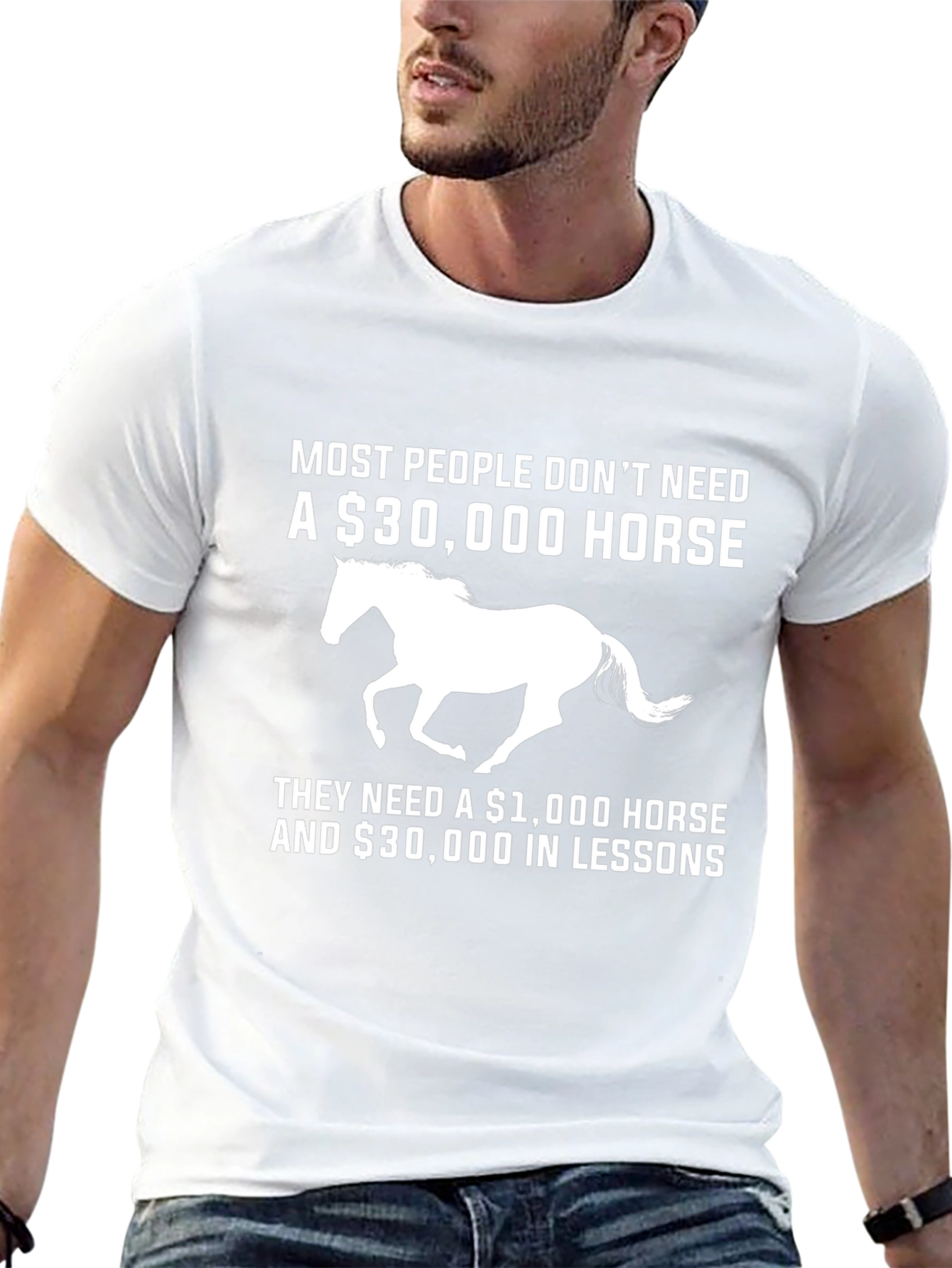 Horse Lover T-Shirt: $30000 Horse vs Lessons