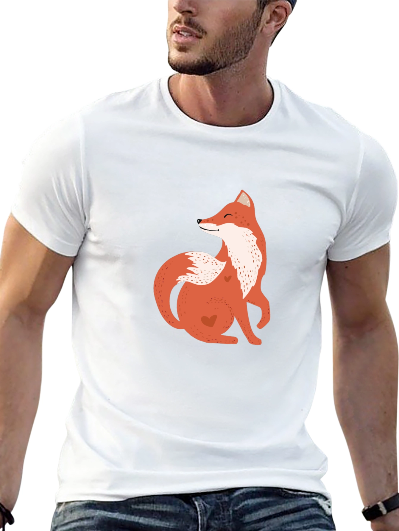 Fox Graphic Tee - Black Casual Comfort