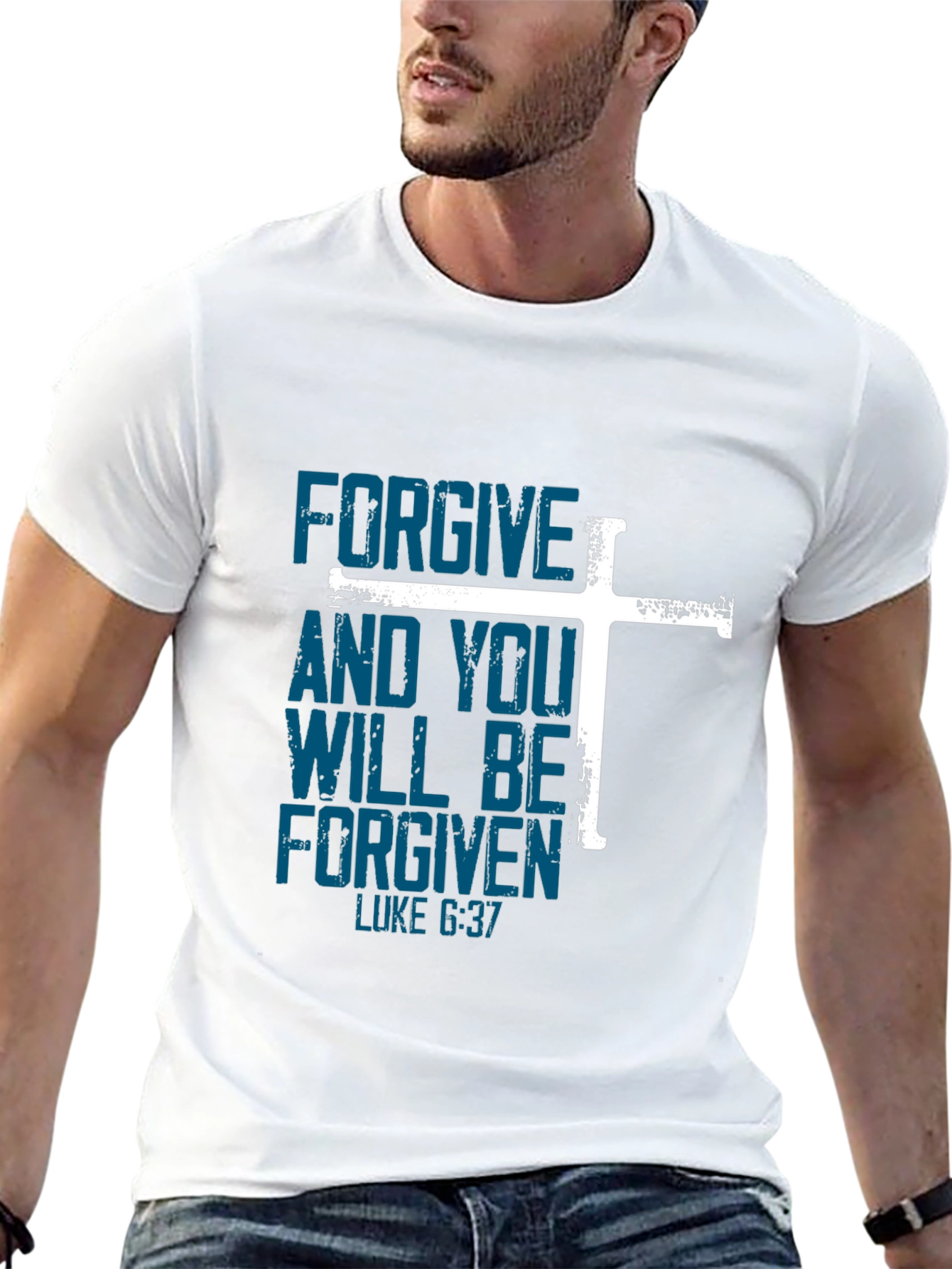 Forgive Luke 6:37 T-Shirt Christian Tee