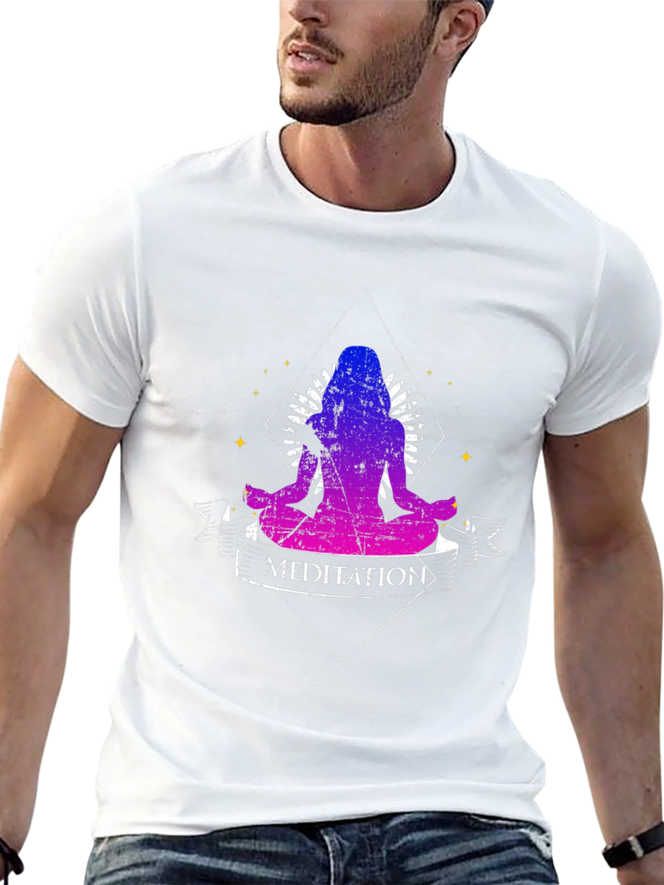 Meditation Graphic Tee - Yoga Zen Shirt