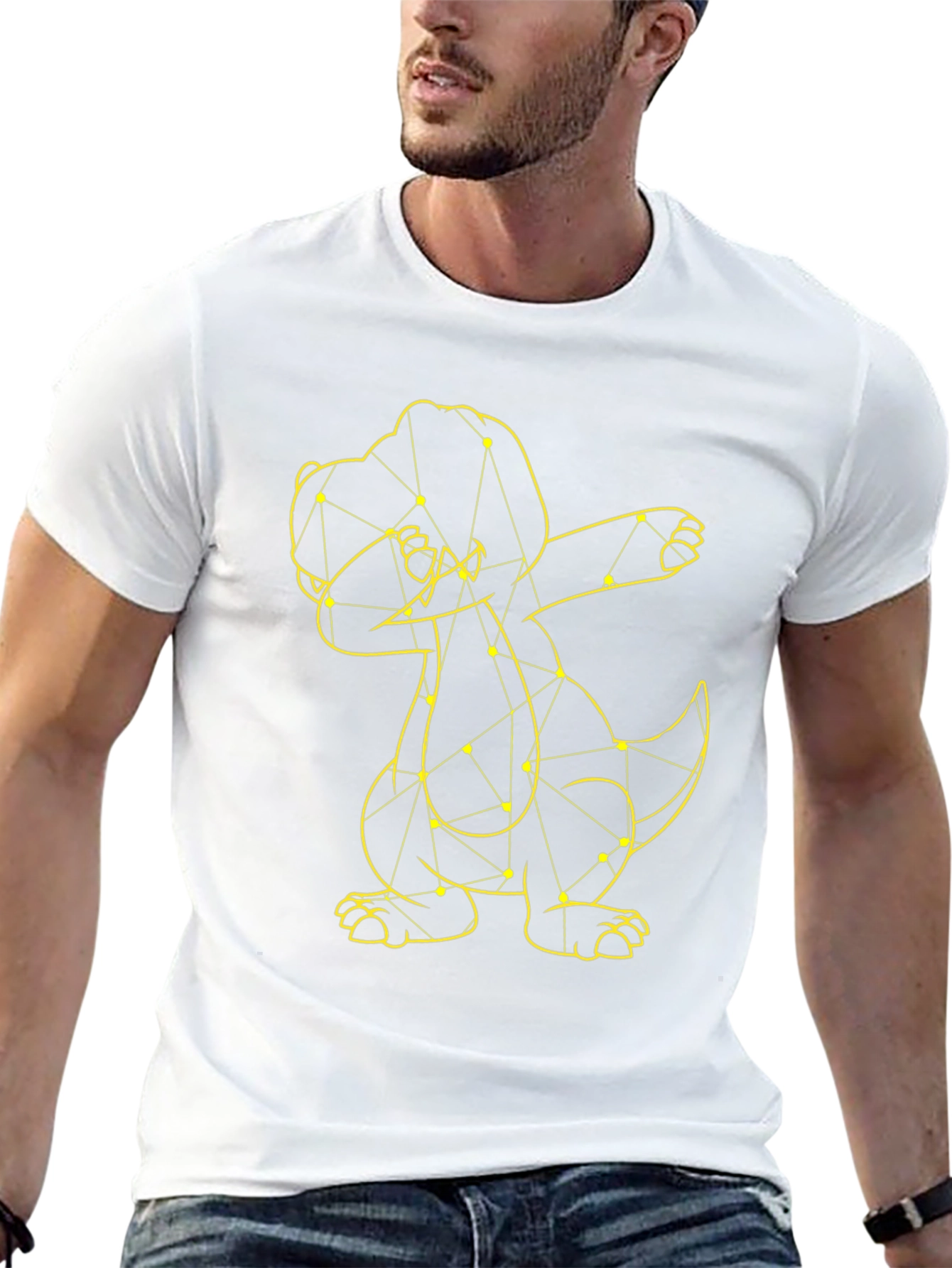 Dabbing Dino T-Shirt - Cool Graphic Tee