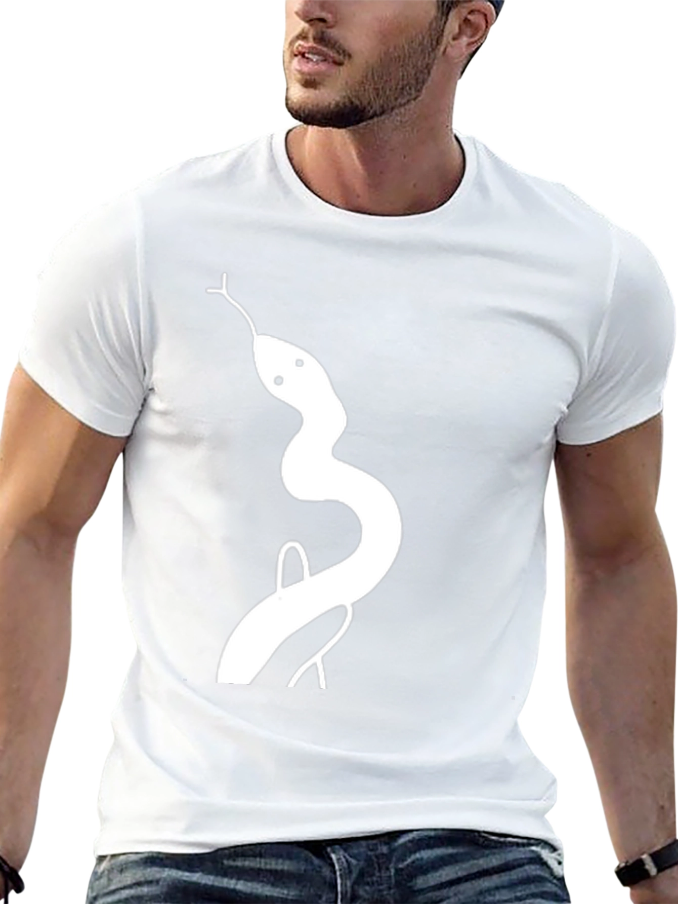 Snake Graphic Tee - Mens Black T-Shirt